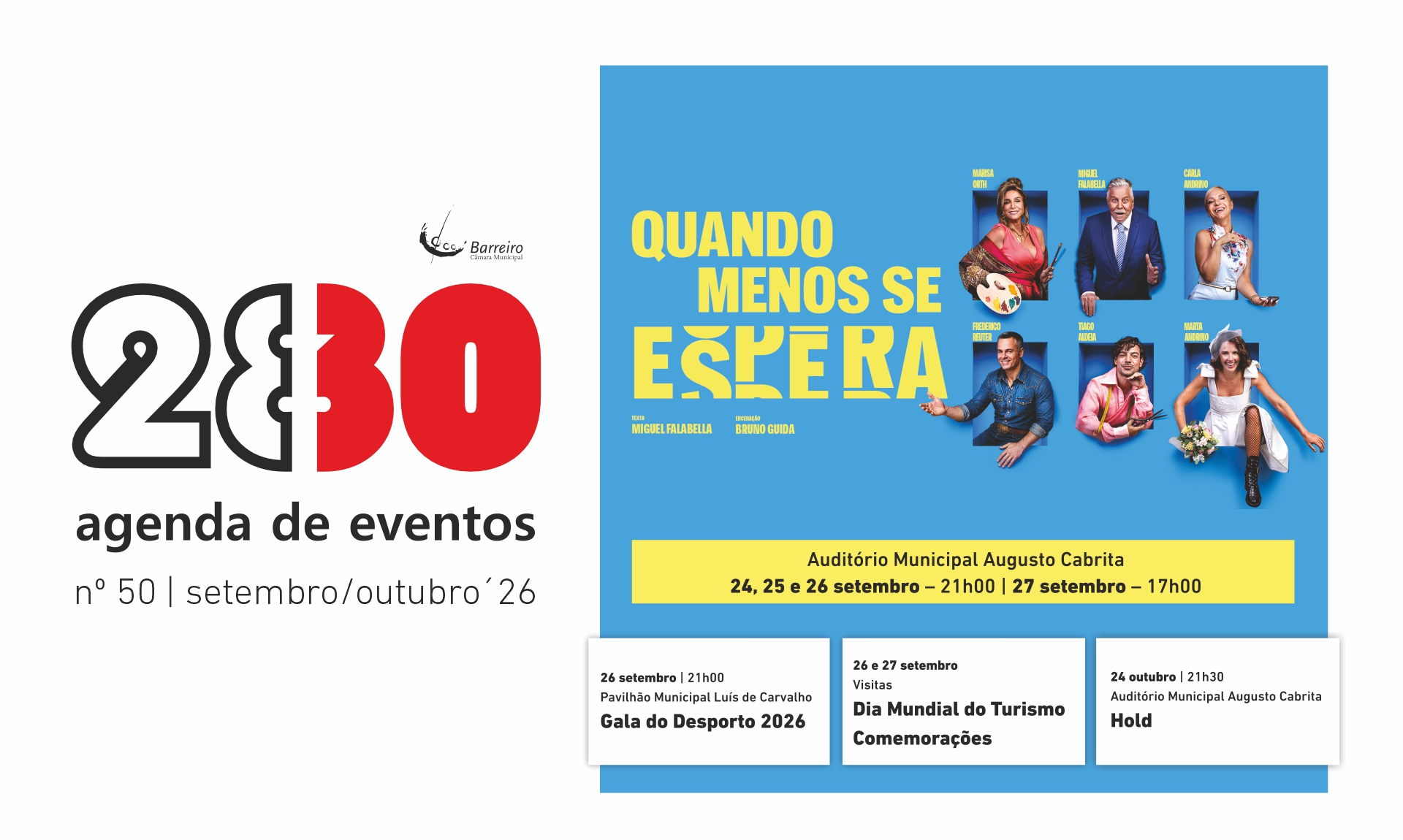Imagem da capa da Agenda de Eventos 2830 de setembro e outubro de 2026