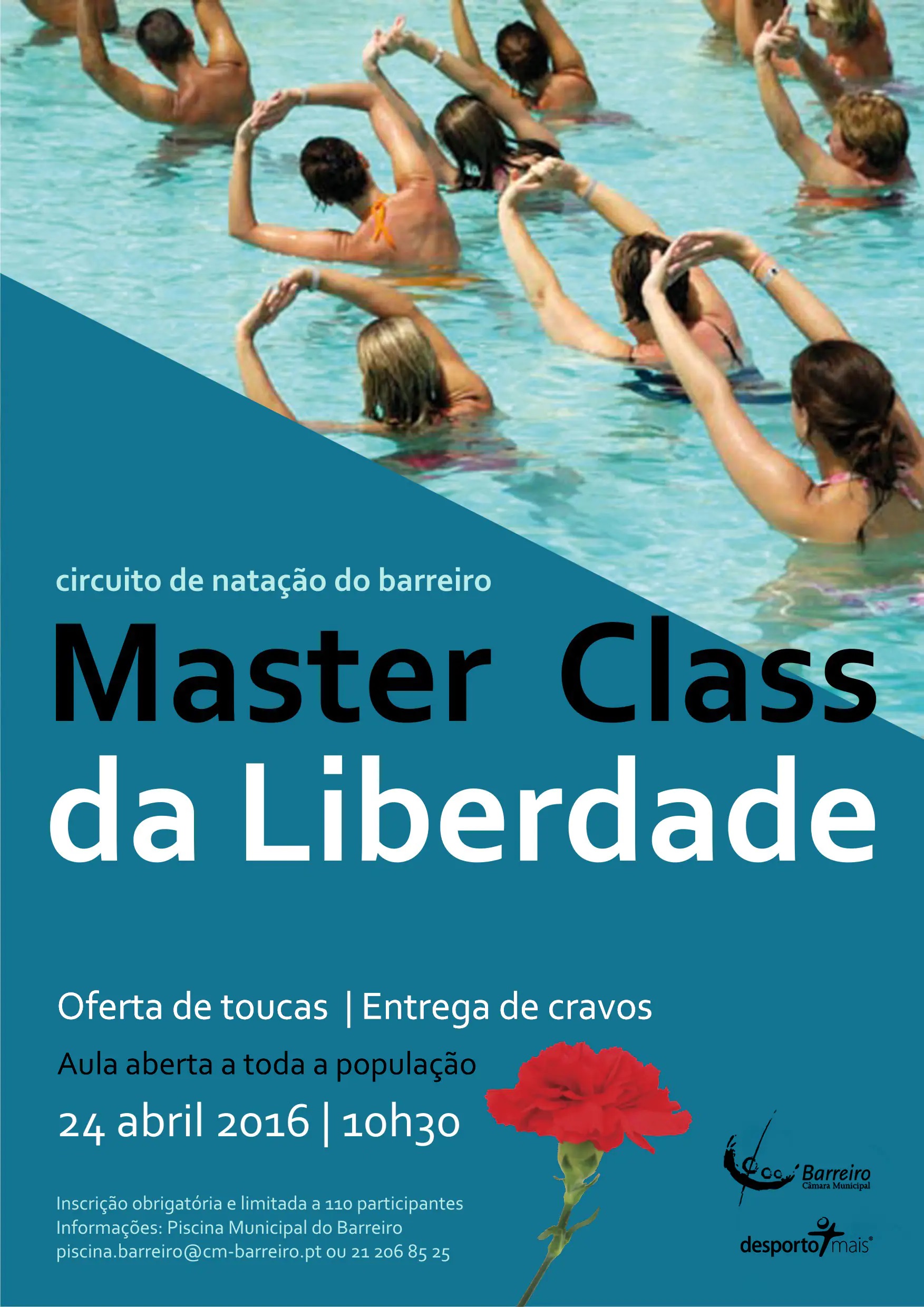Imagem da Master Class da Liberdade 2016 | Circuito de Natação do Barreiro