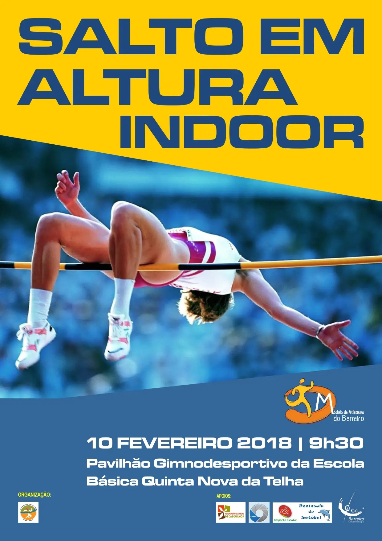 Imagem de Salto em Altura Indoor pelo Centro de Formação Desportiva de Atletismo Casquilhos-Bar...