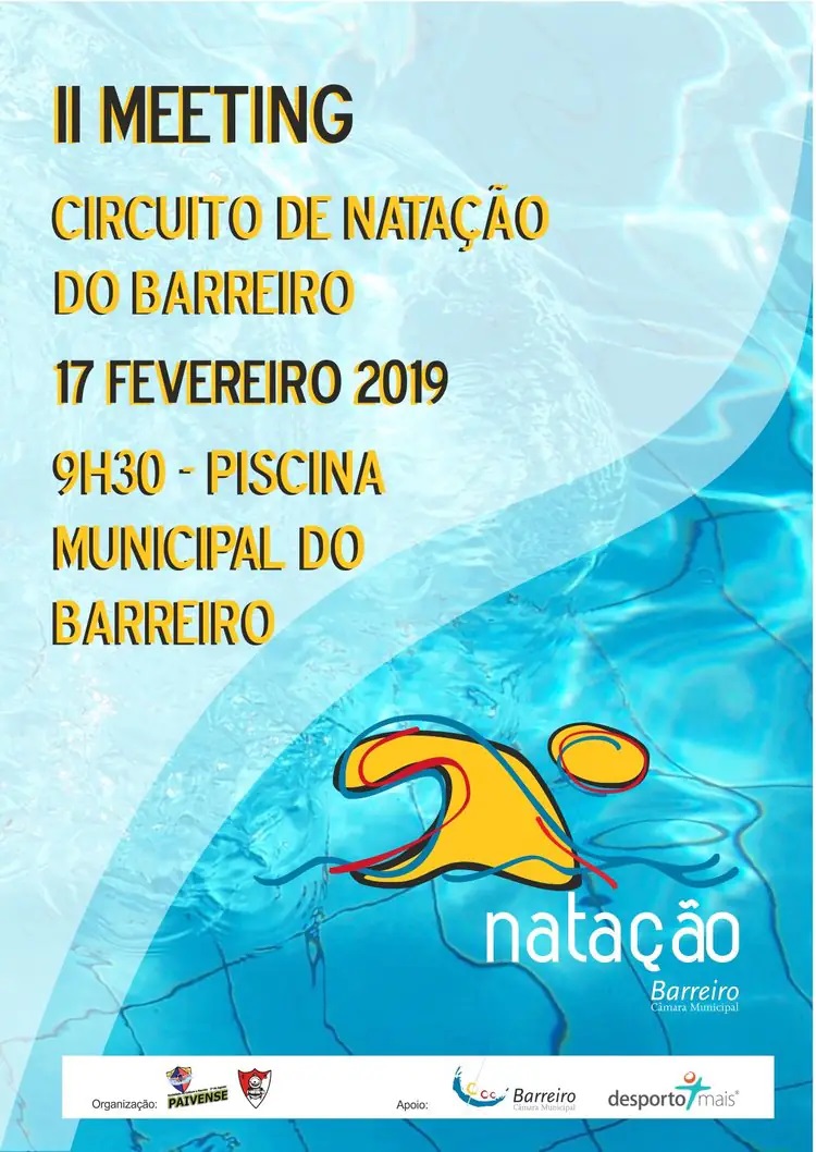 Imagem do 2º Meeting do Circuito de Natação do Barreiro 2018/19, na Piscina Municipal o Barreiro