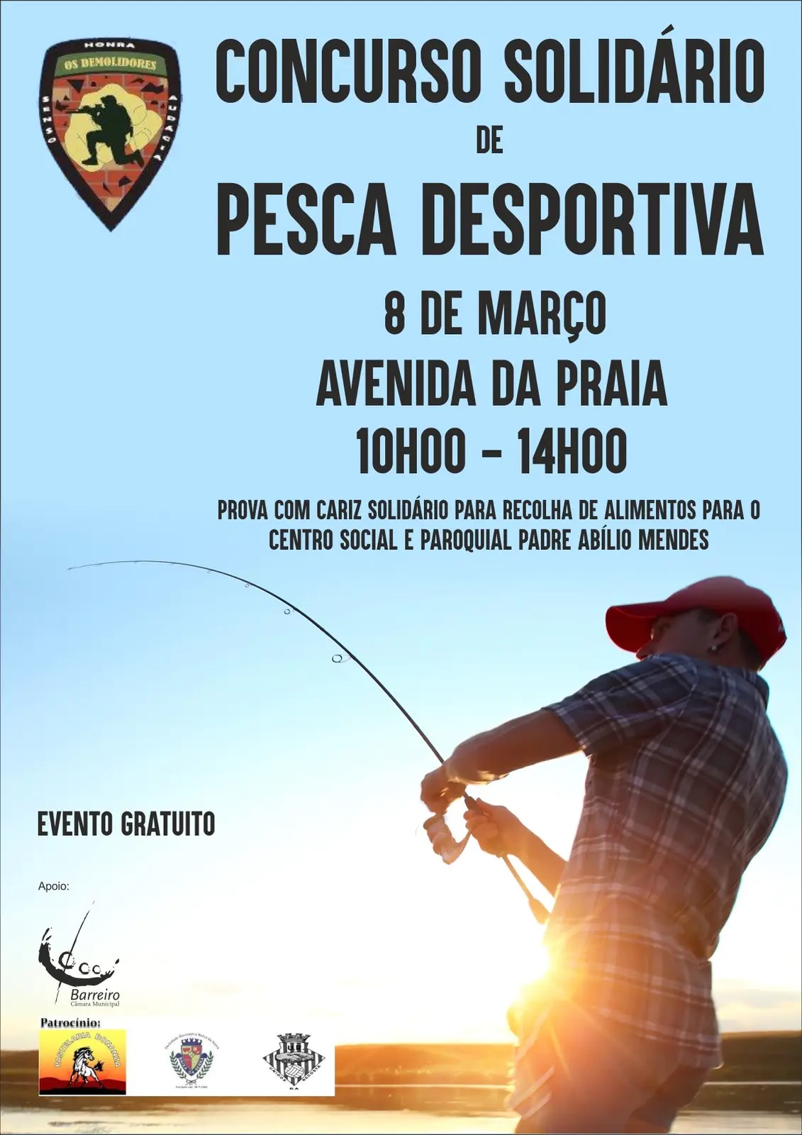 Cartaz do Concurso Solidário de Pesca Desportiva 2020