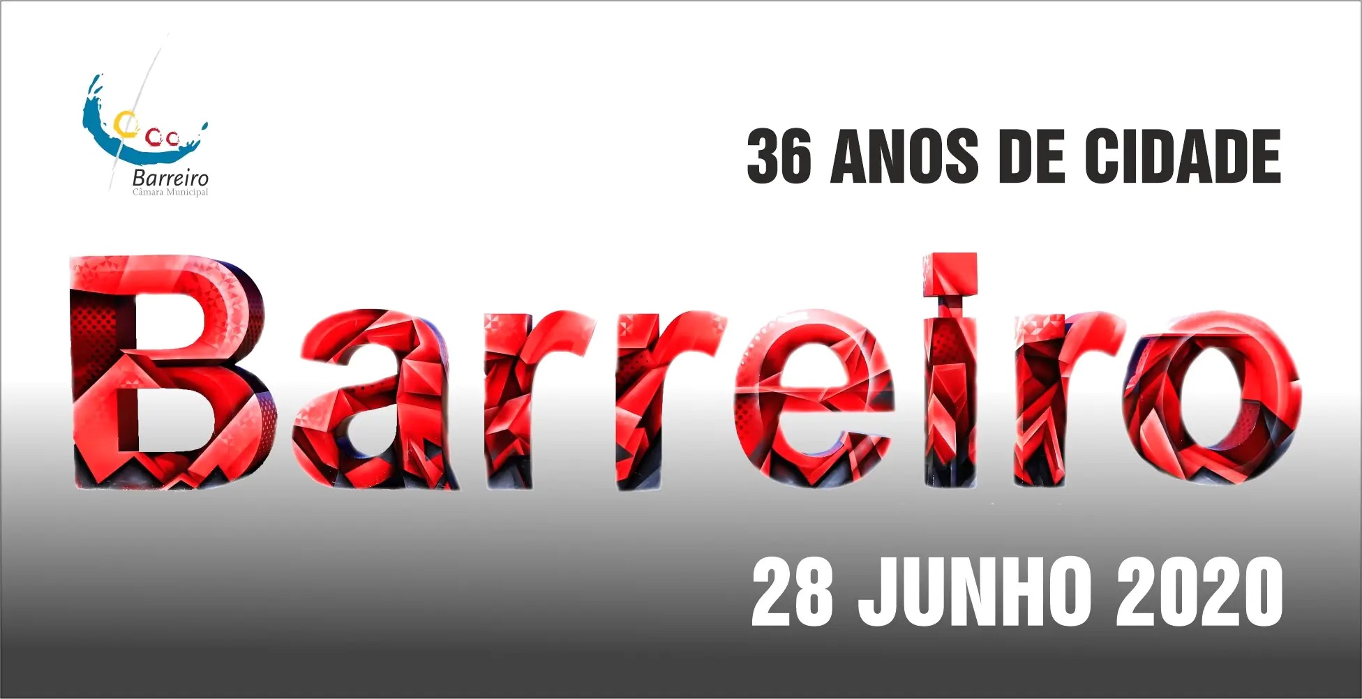 Cerimónia do Barreiro Reconhecido 2020 a 28 de junho, pelas 17h, pelos 36 anos de Cidade
