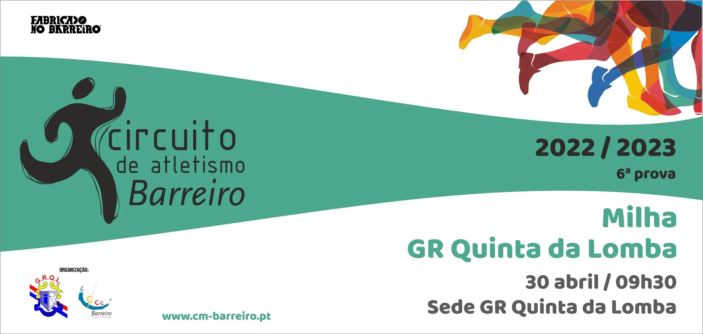Imagem da 6ª prova do Circuito de Atletismo do Barreiro 2022/2023