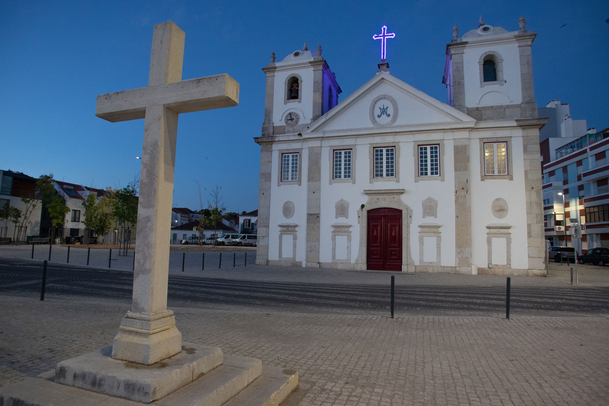 Fachada da Igreja de Nossa Senhora do Rosaário no Barreiro