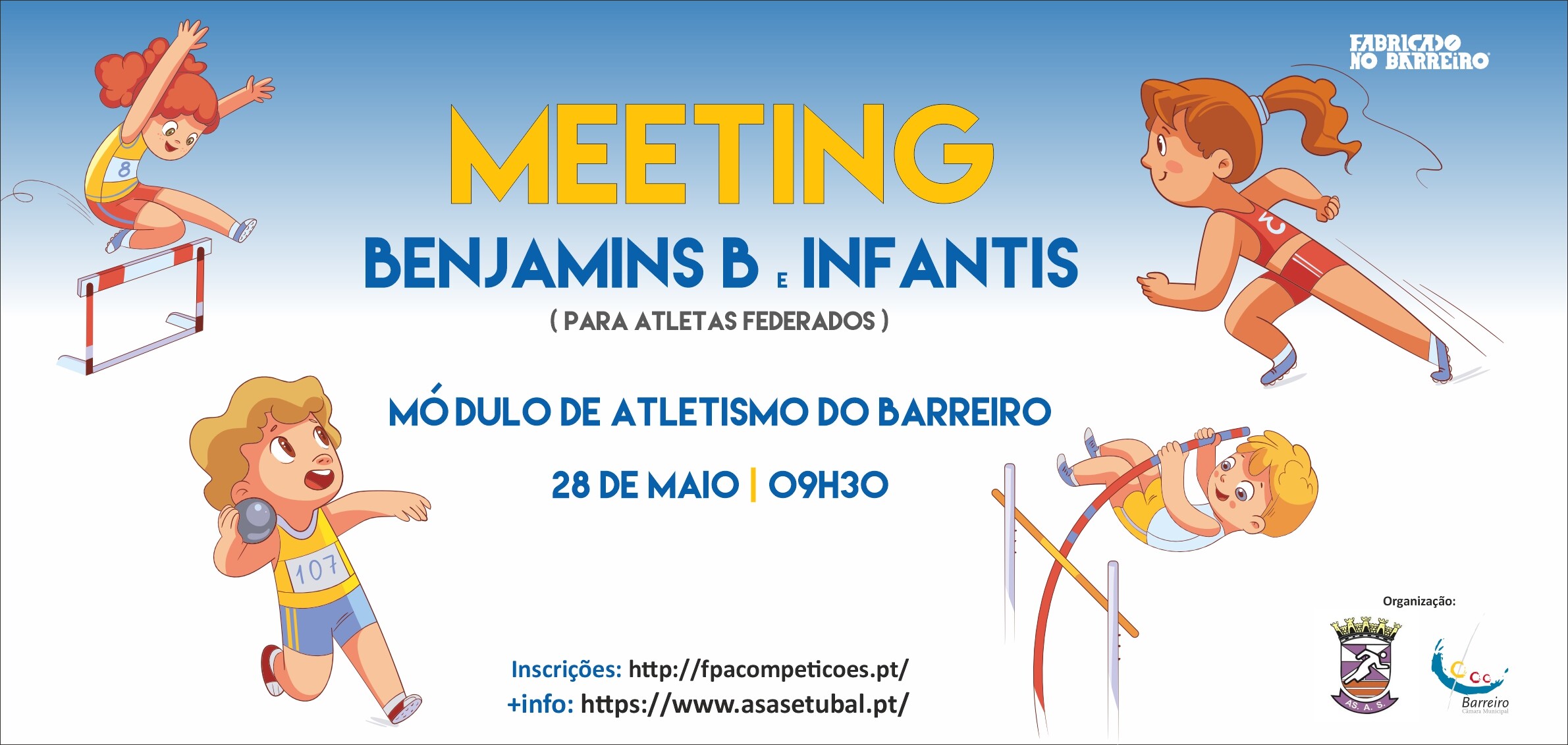 Atletismo | Meeting Benjamins B e Infantis | Módulo de Atletismo do Barreiro