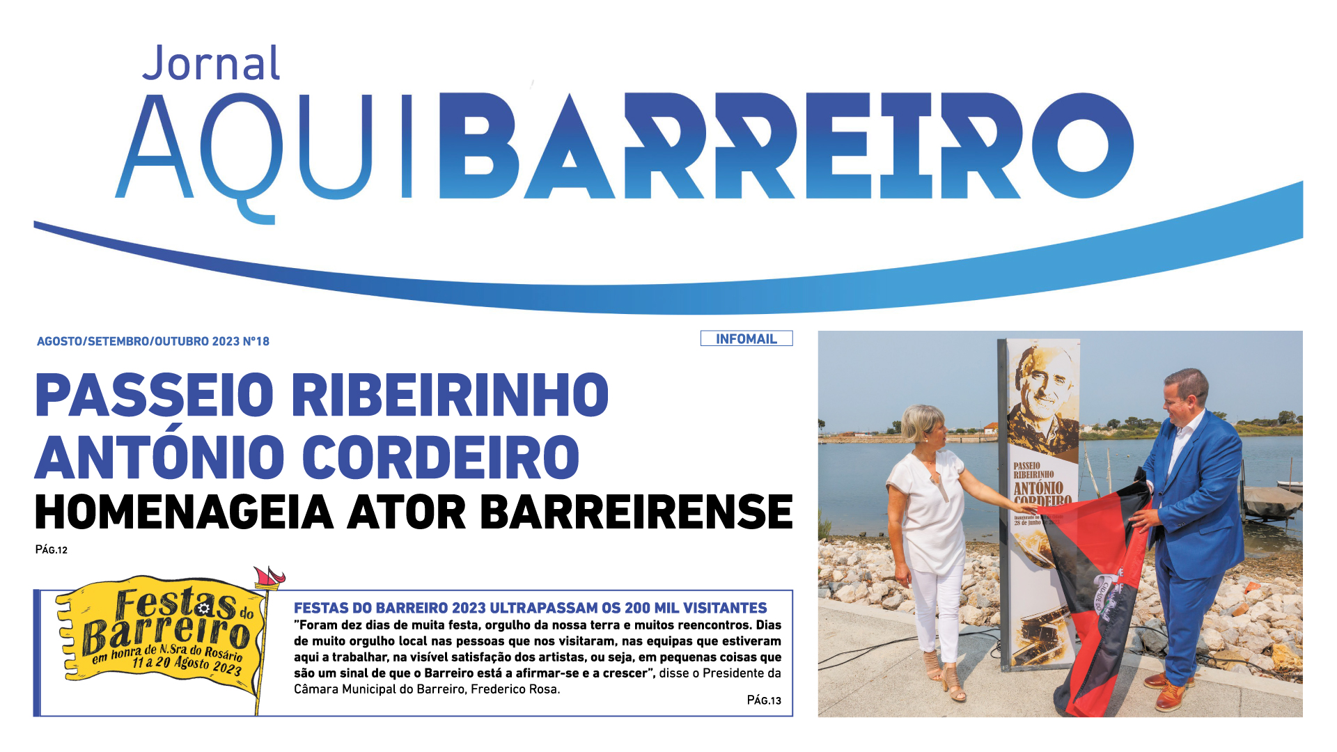 Jornal Municipal “Aqui Barreiro” | Edição agosto/setembro/outubro 2023 já disponível