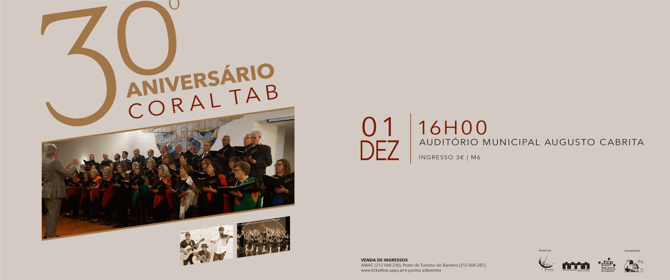 30º Aniversário do Coral TAB a 1 de dezembro de 2023