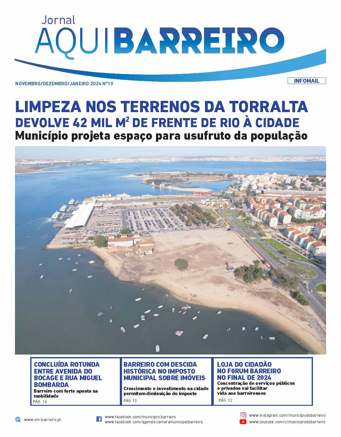 Jornal Municipal “Aqui Barreiro” | Edição novembro/dezembro de 2023/janeiro de 2024 já disponível