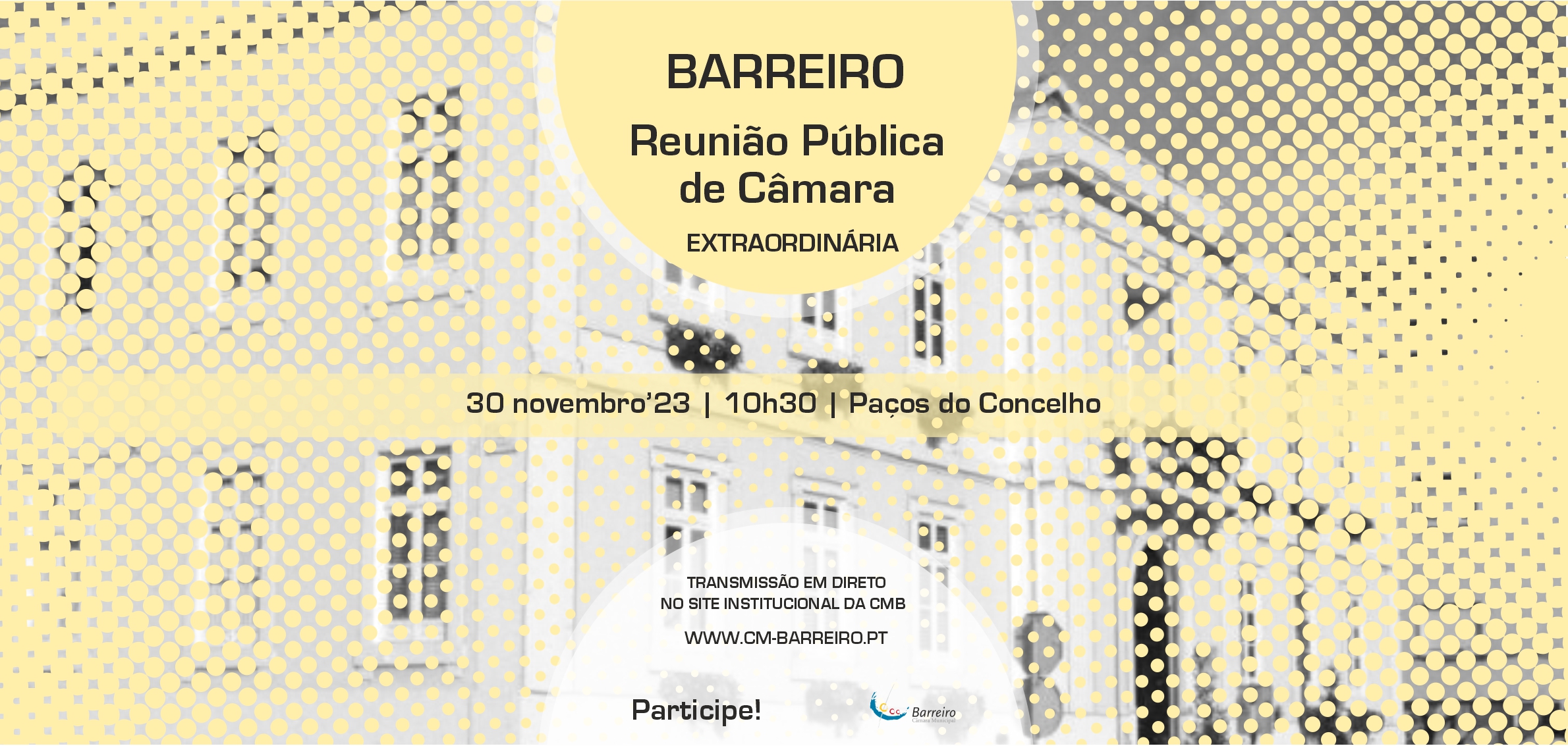 Reunião Extraordinária Pública a 30 de novembro