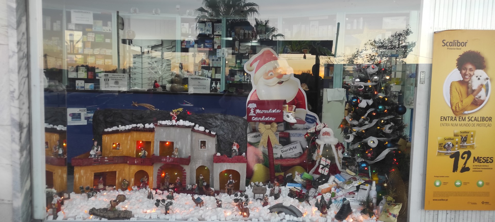 Montra da 22ª edição do XXII Concurso Montras de Natal - Farmácia Candeias