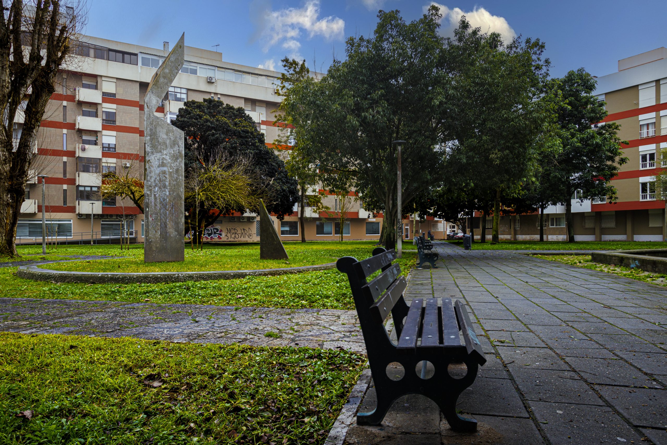 Fotografia do Jardim Zamenhof, no Barreiro