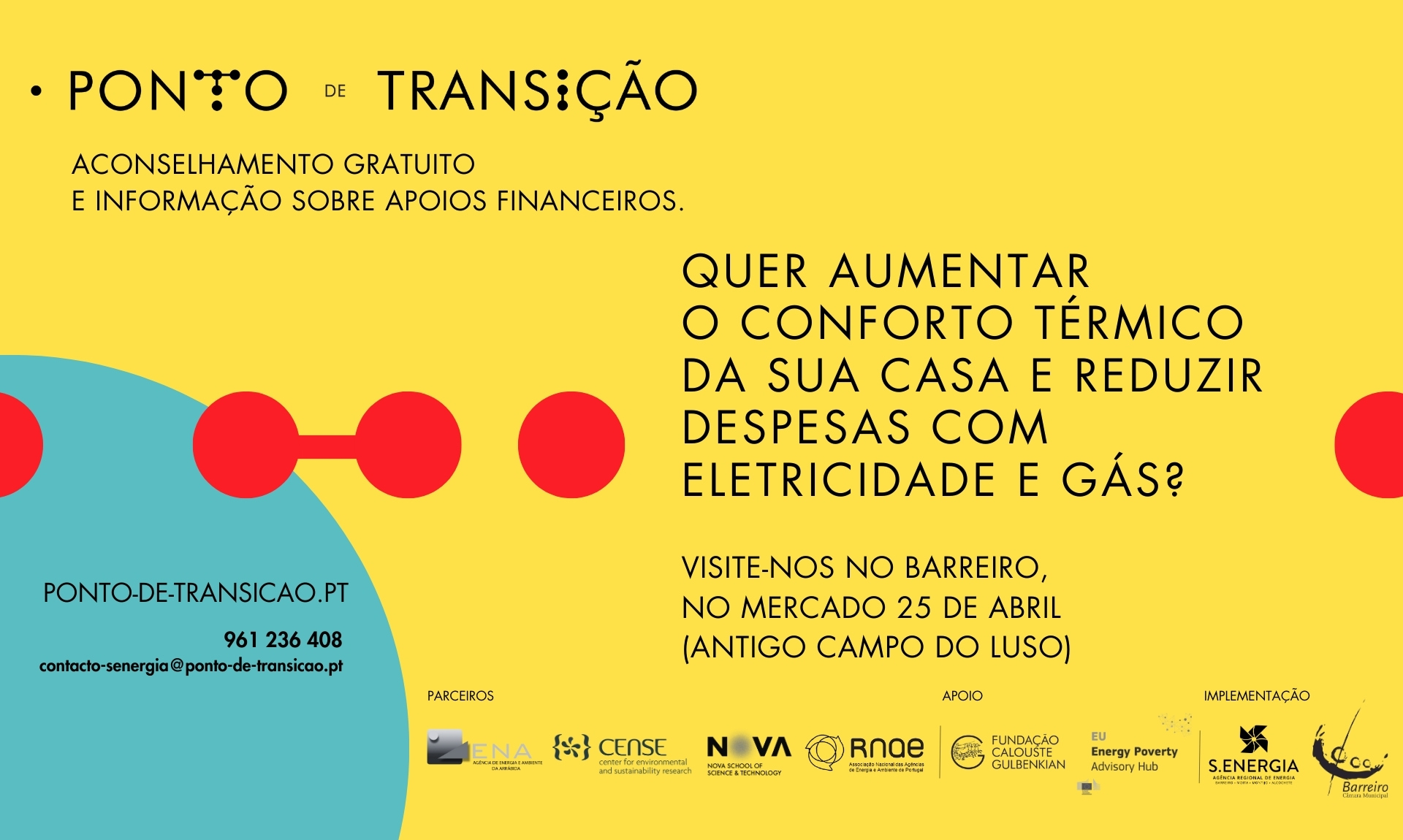 Ponto de Transição Mais Próximo, localizado no Mercado 25 de Abril