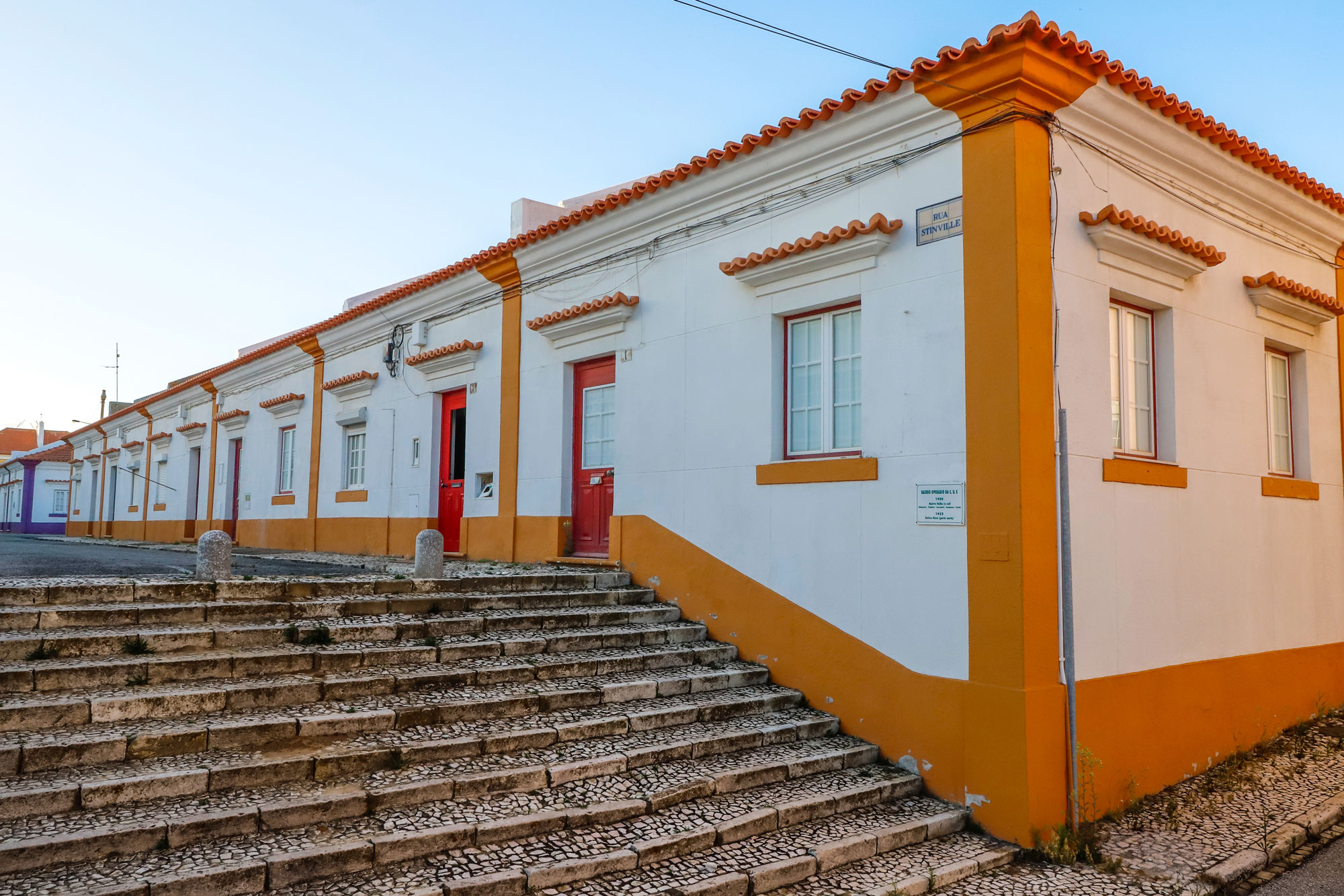 Fotografia do Bairro Operário da CUF, no Barreiro