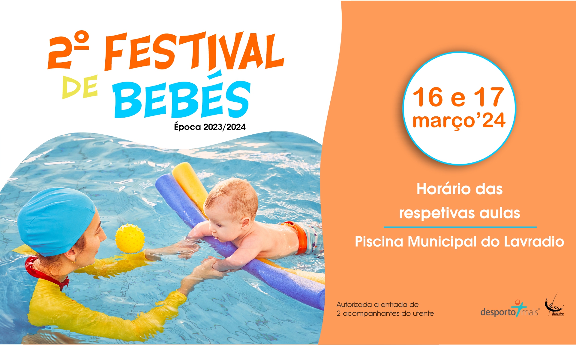 2º Festival de Bebés Época 2023/24 | Circuito de Natação do Barreiro | Piscina Municipal do ...