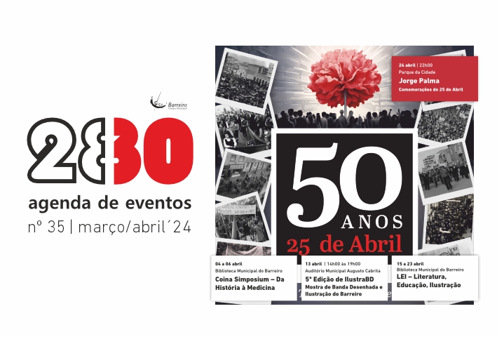 Imagem da Agenda de Eventos de março/abril de 2024