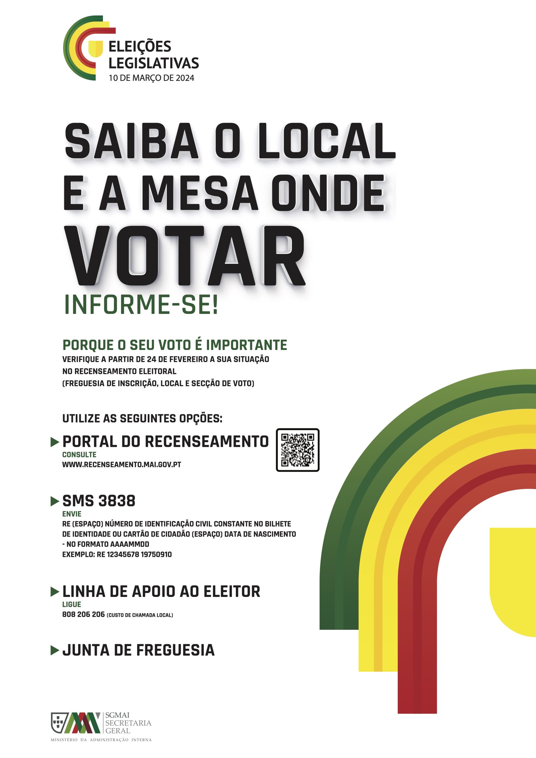 Eleições Legislativas 2024 Saiba o local e a mesa onde votar Portal