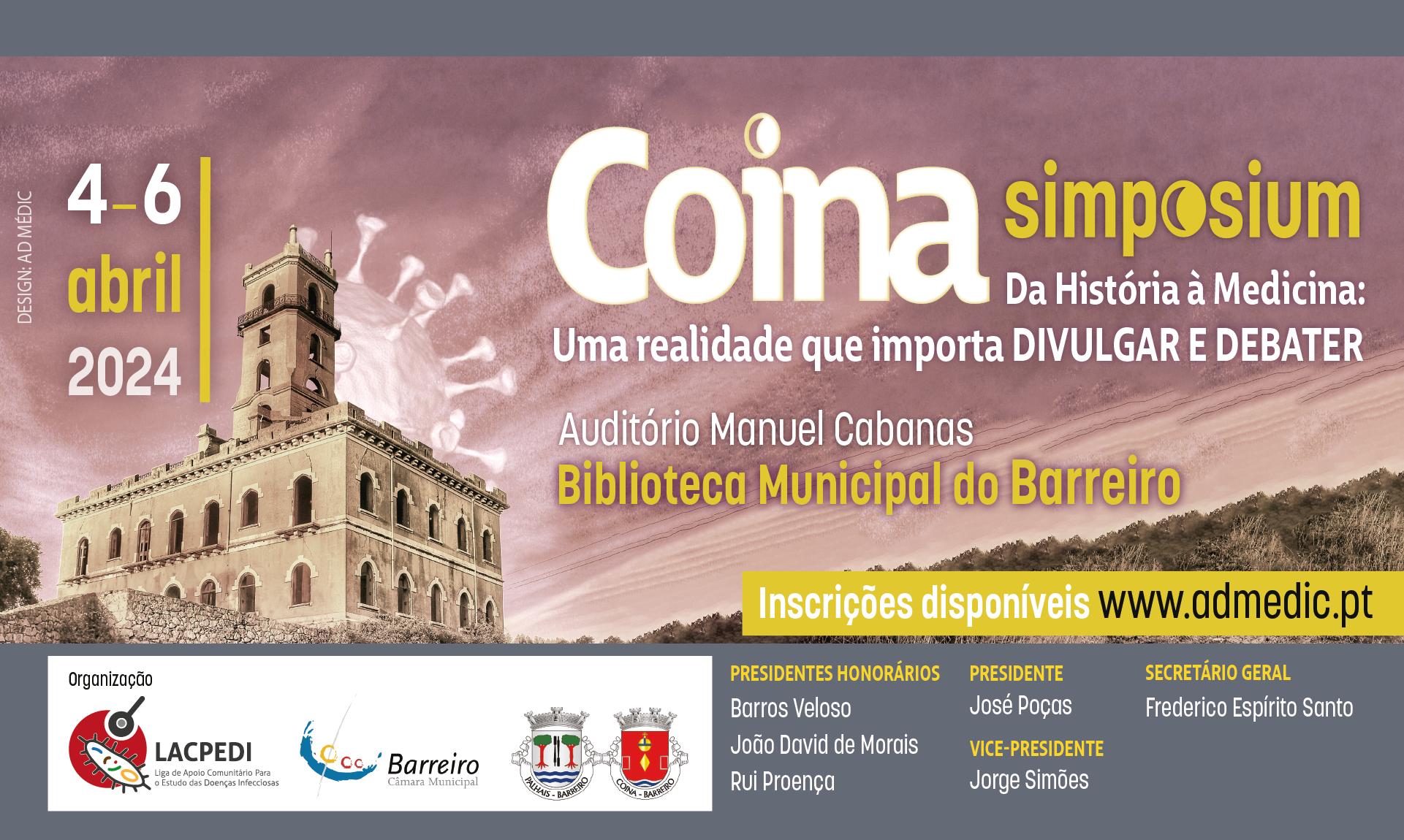 Coina Simposium – Da História à Medicina | Uma realidade que importa DIVULGAR E DEBATER