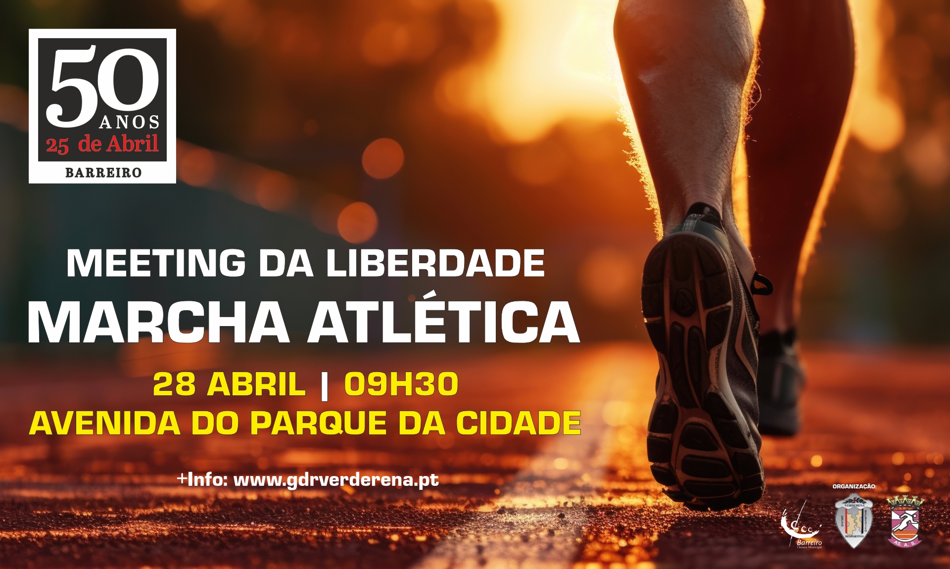 Meeting da Liberdade de Marcha Atlética | 28 abril | 09h30 | Av. Parque da Cidade