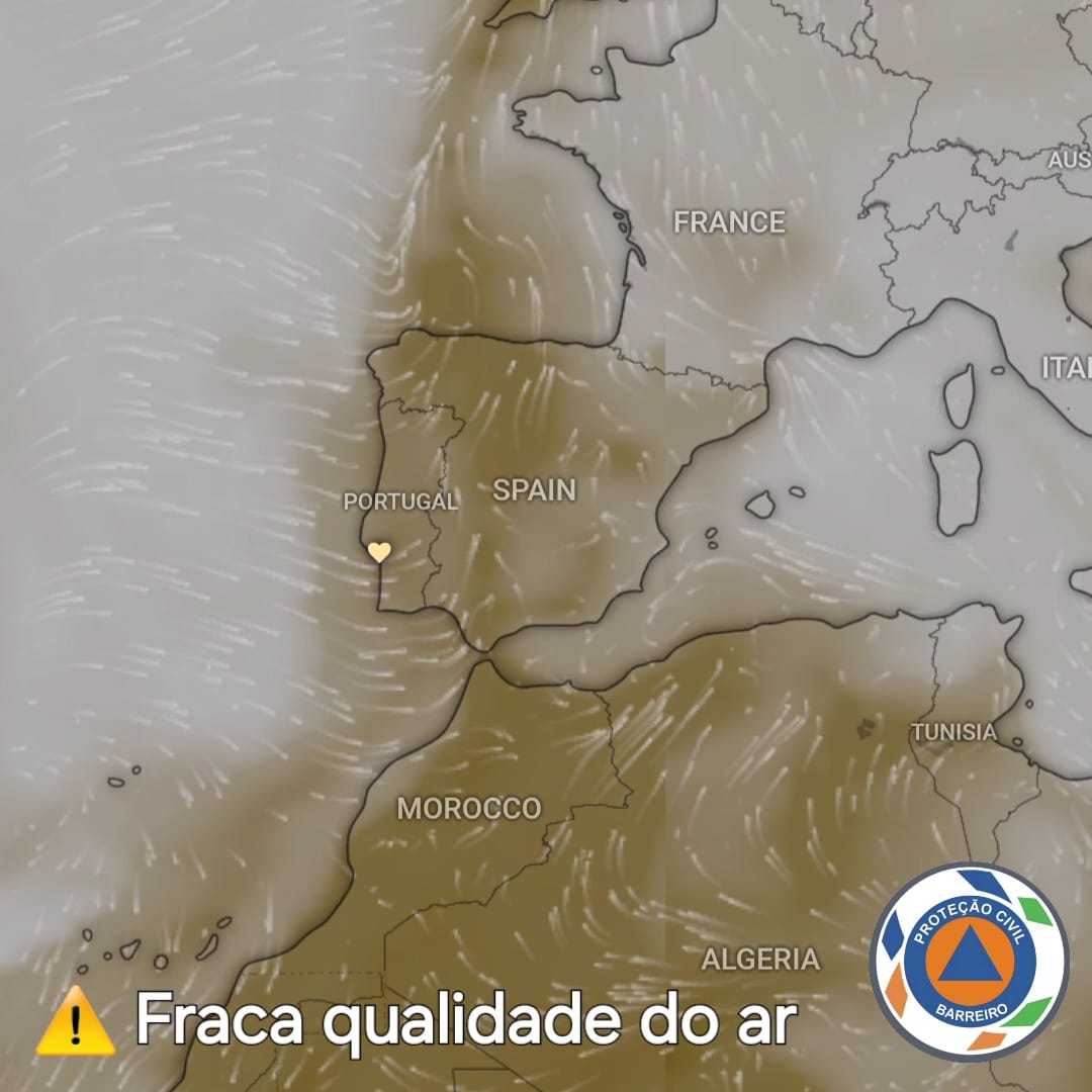 Aviso fraca qualidade do ar