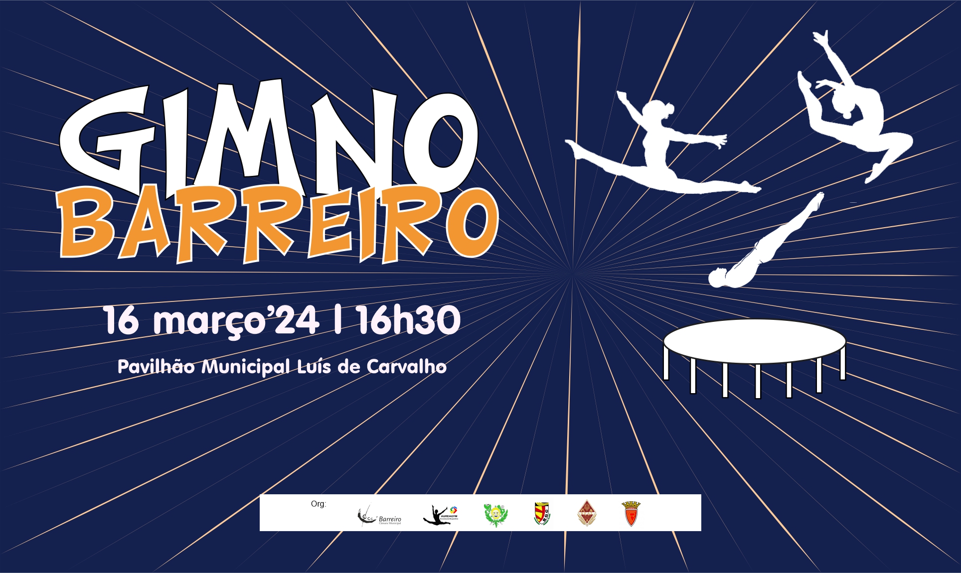 GimnoBarreiro | 16 março | 16h30 | Pavilhão Municipal Luís de Carvalho
