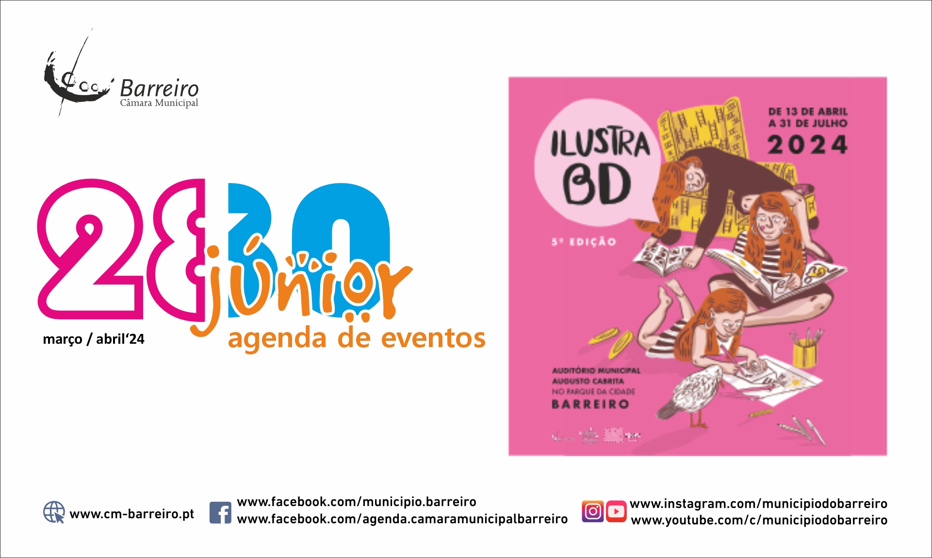 Agenda de Eventos 2830 Júnior de março/abril 2024