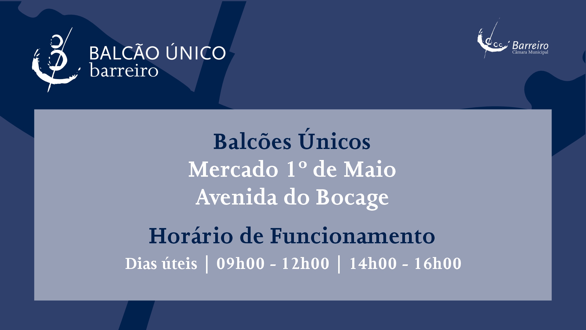 Aviso dos Balcões Únicos com horário ajustado