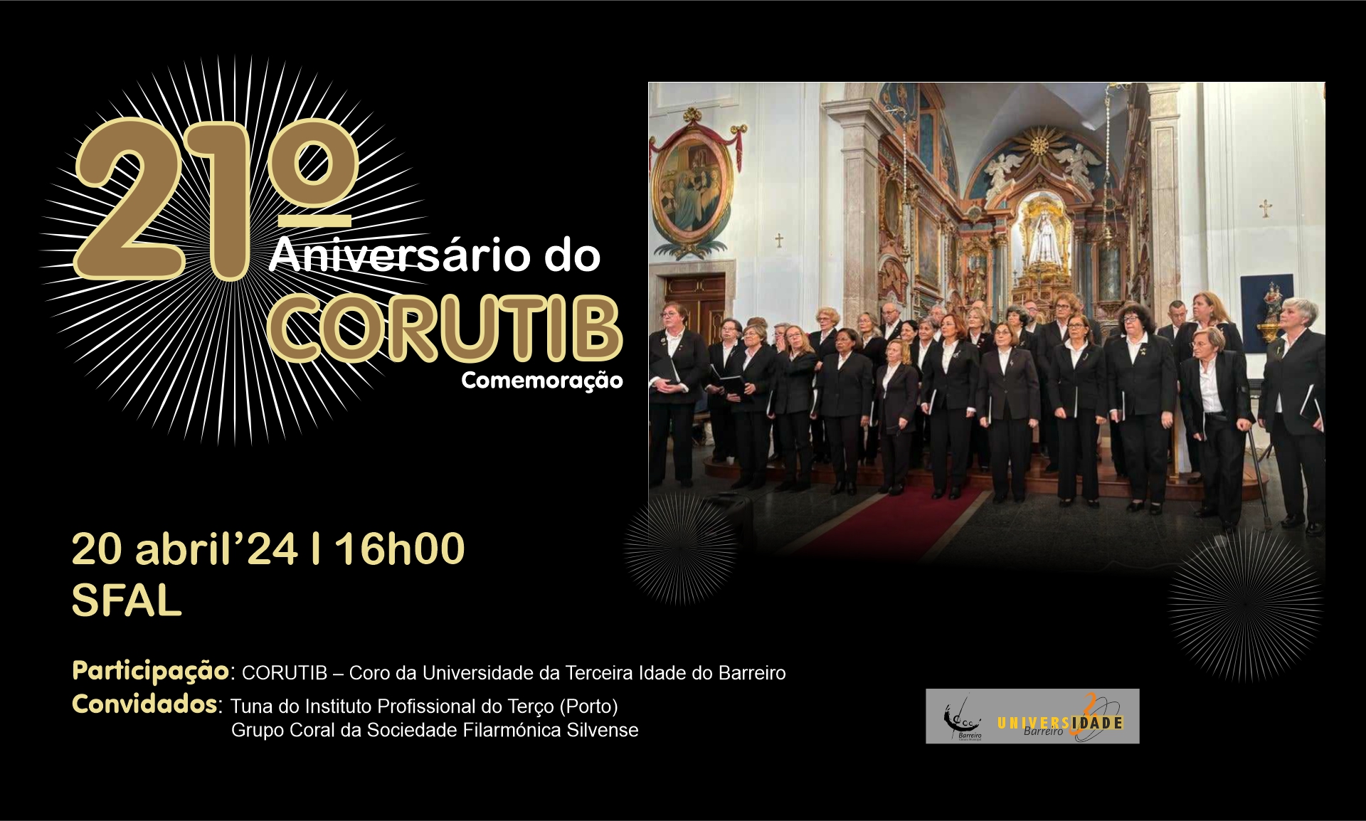 Concerto | 21º aniversário CORUTIB | 20 abril 2024 | SFAL