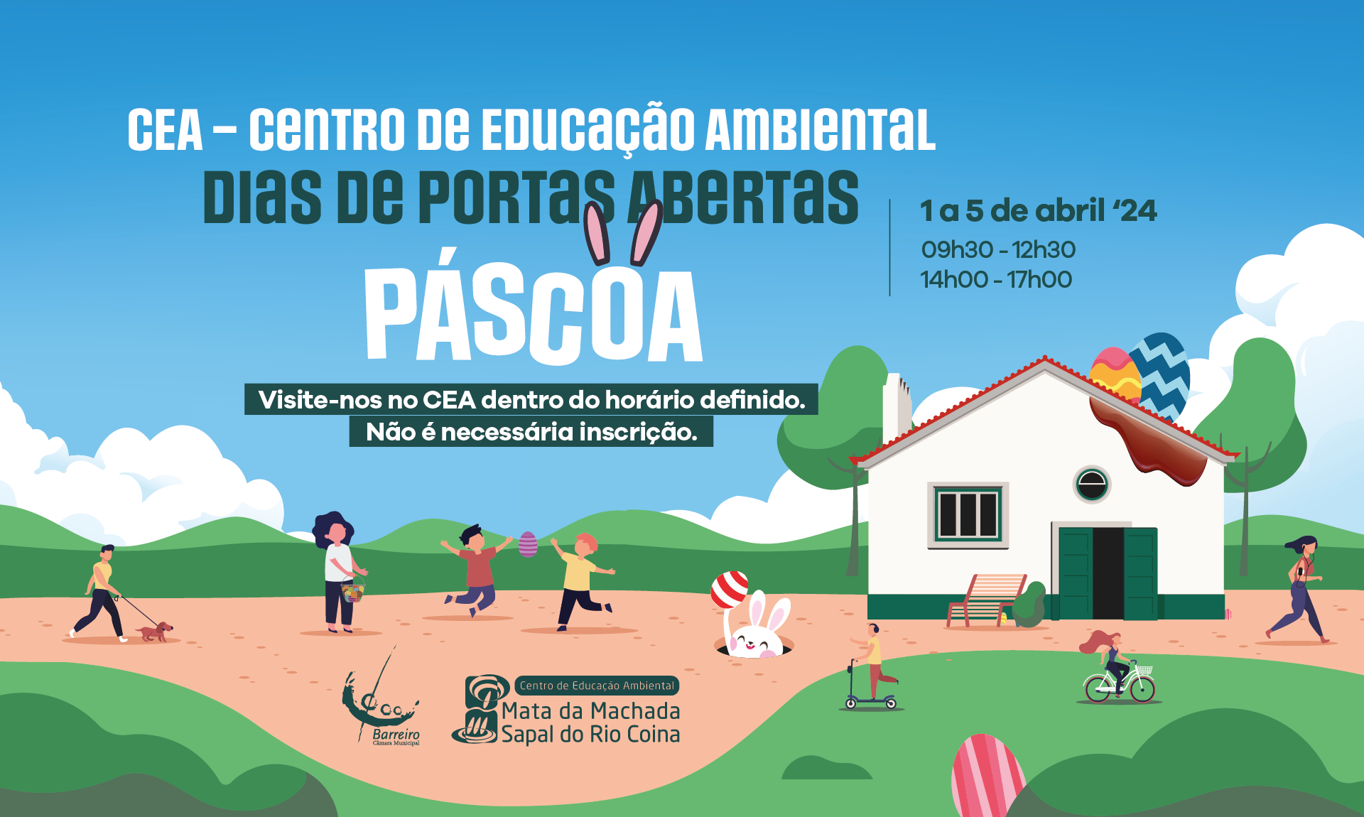 Dias de Portas Abertas – Páscoa 2024 | 01 a 05 abril | Centro de Educação Ambiental