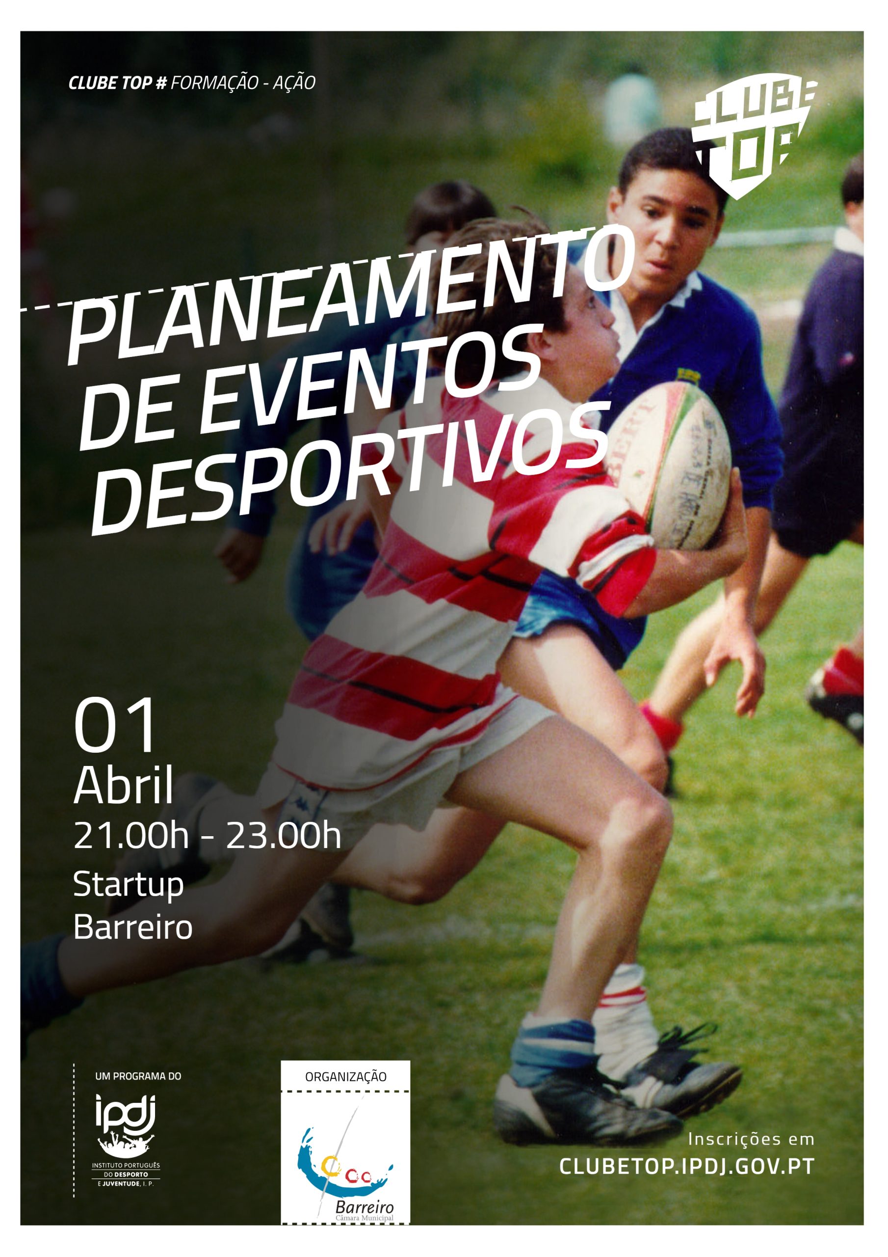 Formação Movimento Associativo | Planeamento de Eventos Desportivos | 01 abril | StartUp Barreiro
