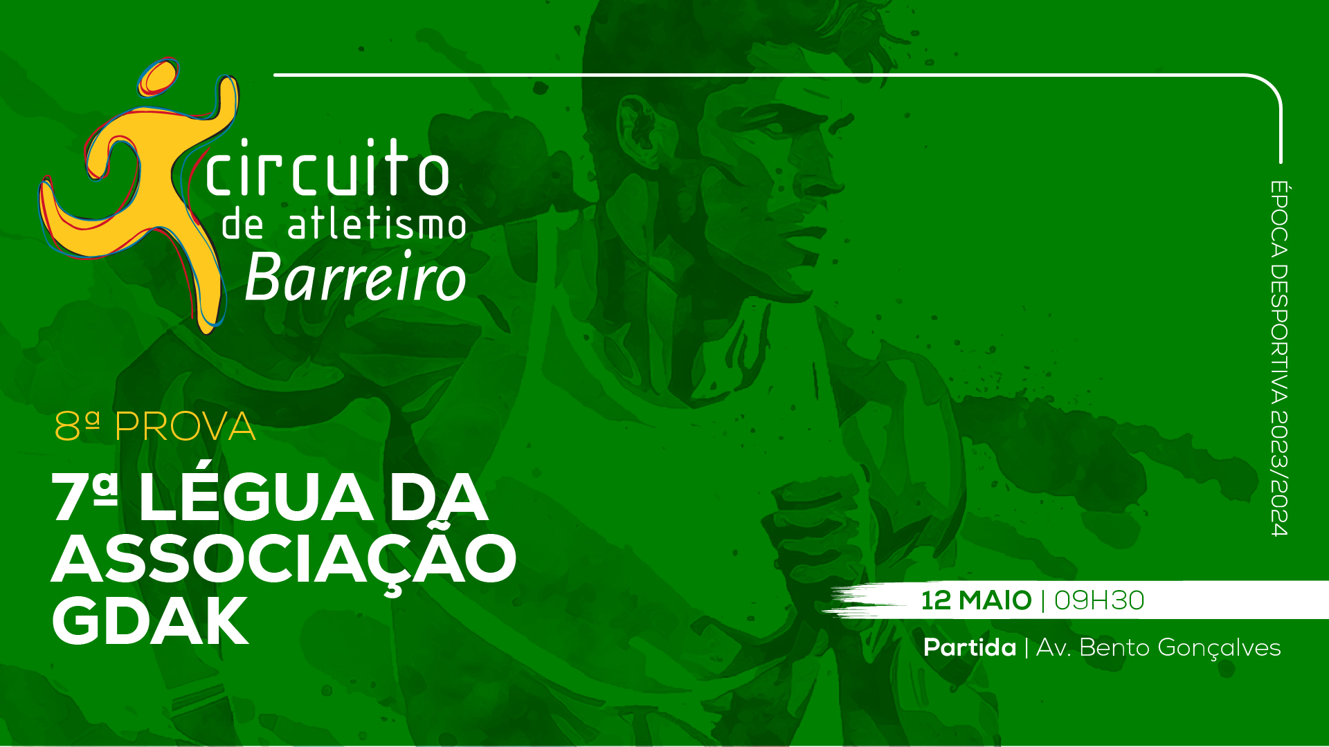 7ª Légua Associação GDAK | Circuito de Atletismo do Barreiro 2023/24 | 12 maio | 9h30 (Cartaz)