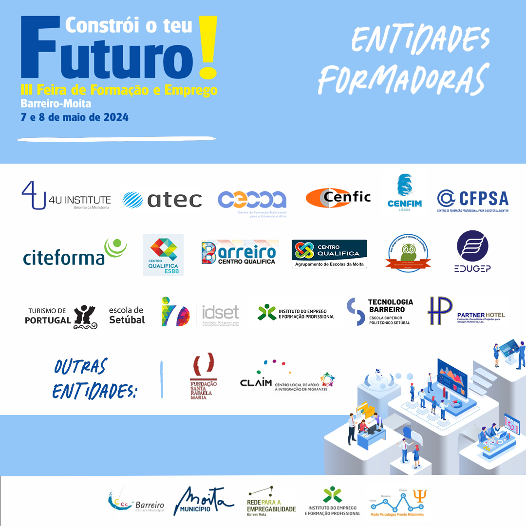 Conheça as Entidades presentes na III Edição da Feira de Formação Barreiro e Moita!