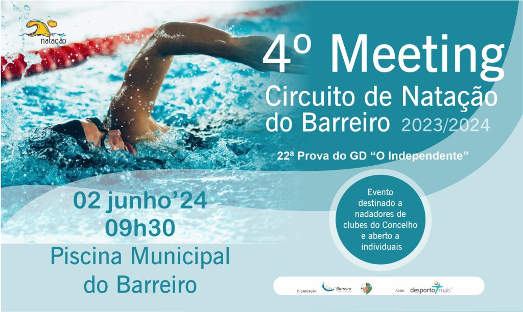 Circuito de Natação do Barreiro 2023/2024 | 4º Meeting | 22ª Prova do GD “O Independente”