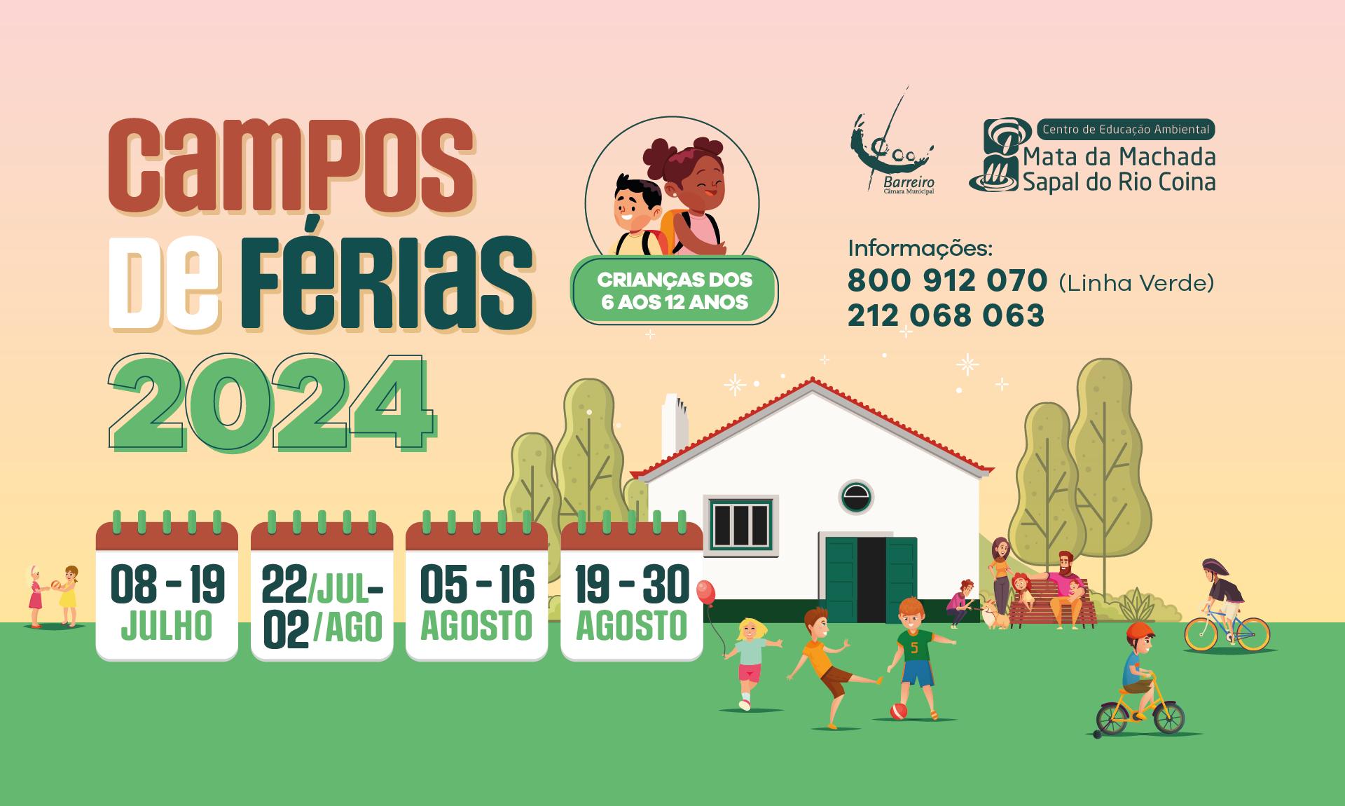 Campos de Férias 2024 | CEA – Centro de Educação Ambiental da Mata Nacional da Machada | 8JU...