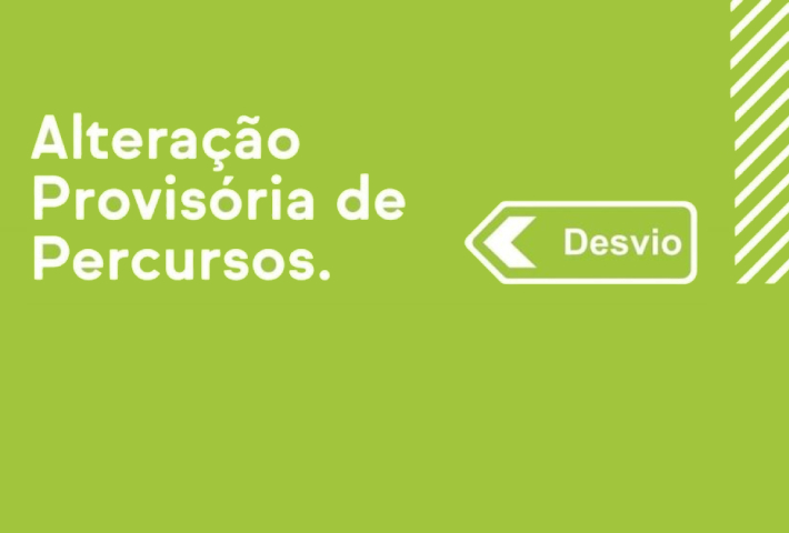 TCB alteração provisória de percursos