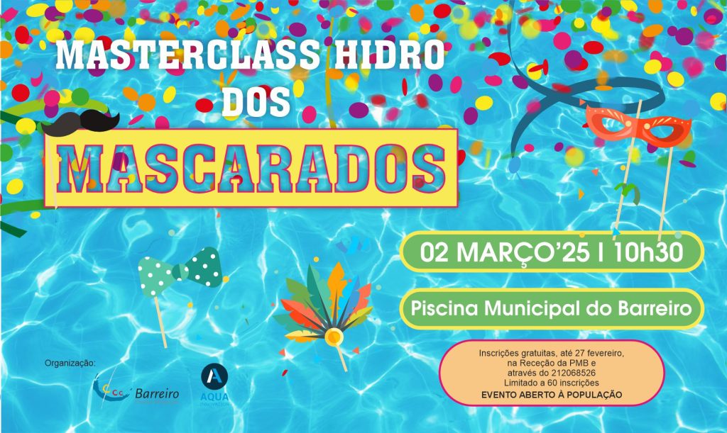 MasterClass Hidro dos Mascarados | Circuito de Natação | 02MAR2025 | Piscina Municipal do Barreiro