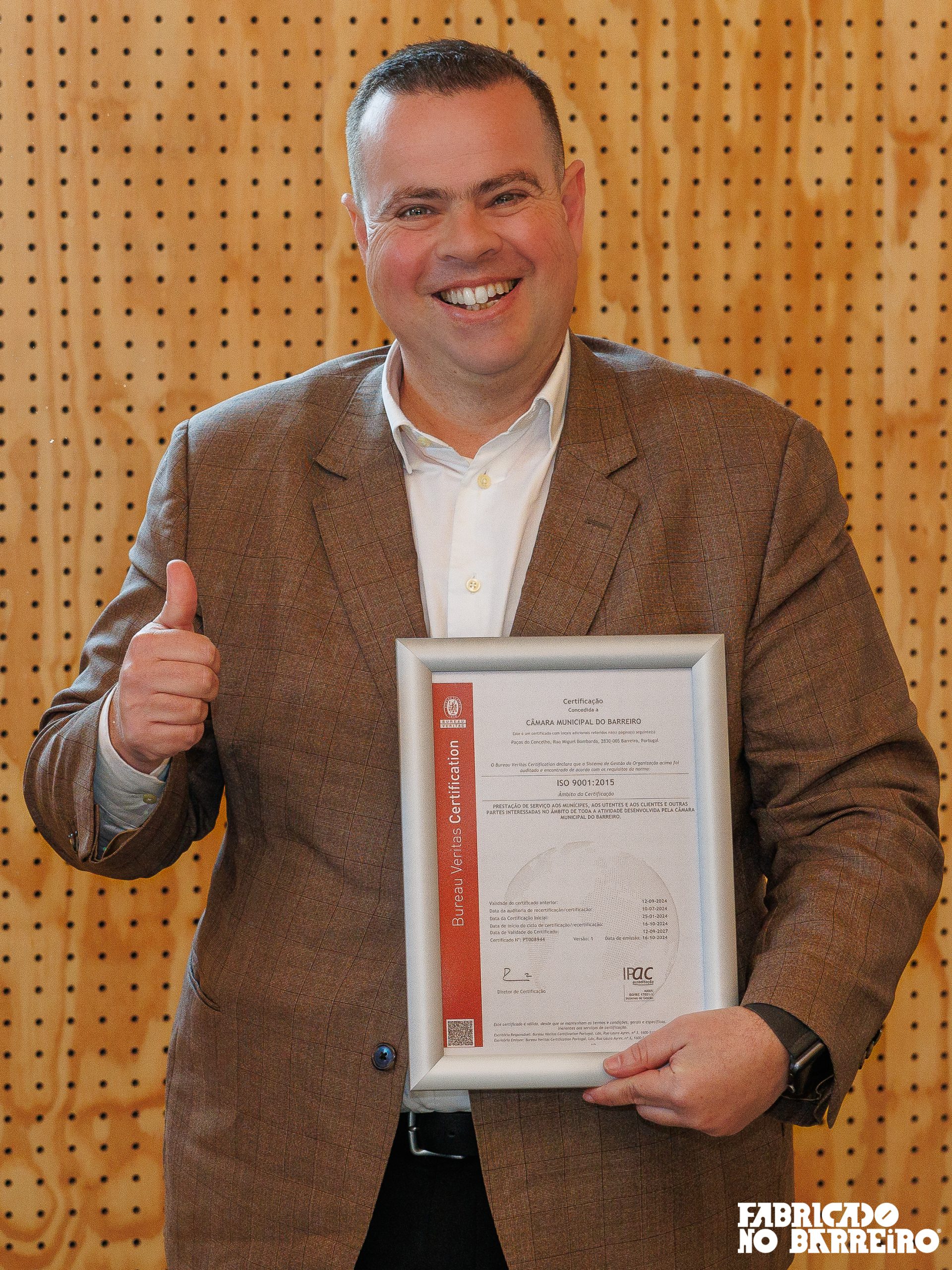 Câmara Municipal renova certificação ISO 9001 - Gestão da Qualidade - de todos os serviços