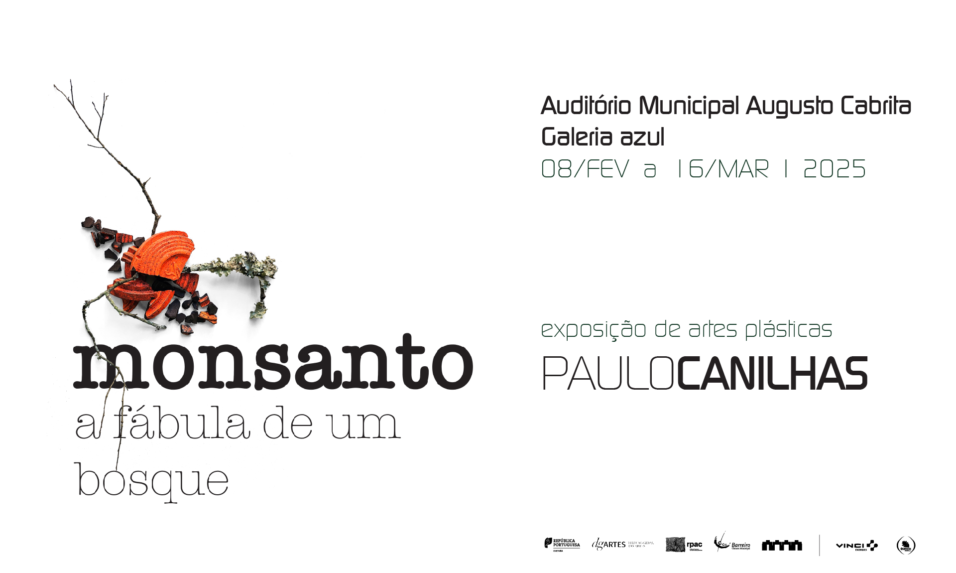 Cartaz da exposição de artes plásticas 