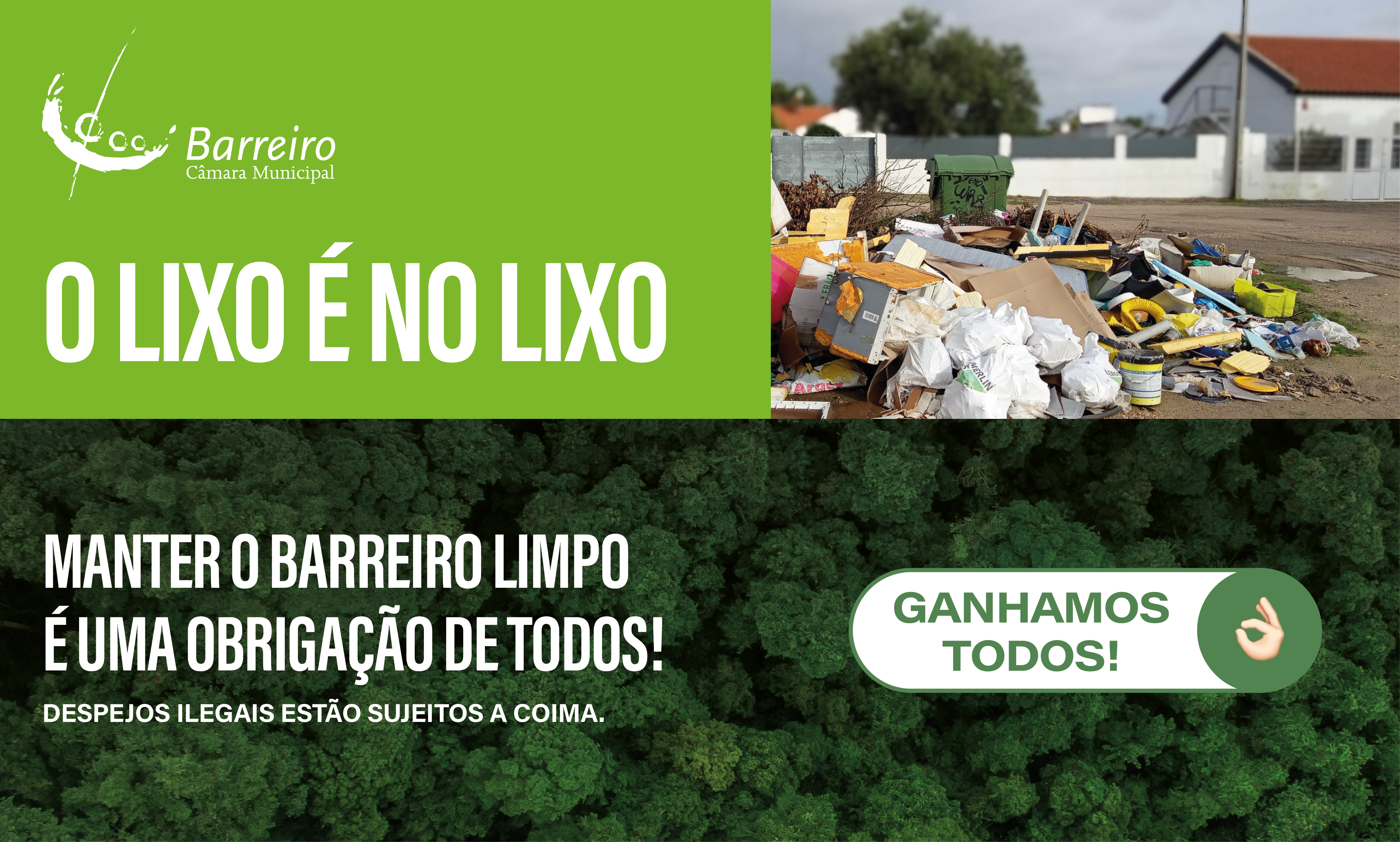 O lixo é no lixo | Campanha de recolha de monos