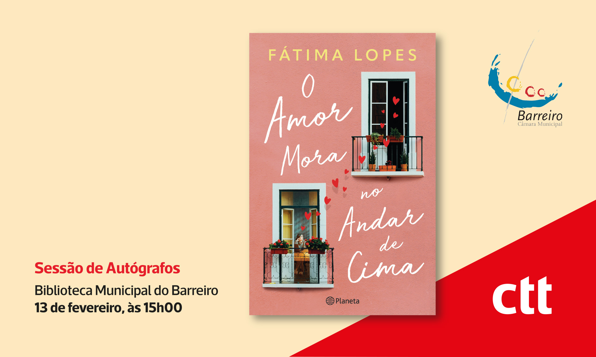 “O amor mora no andar de cima” de Fátima Lopes | Sessão de Autógrafos | 13FEV2025 | Biblio...