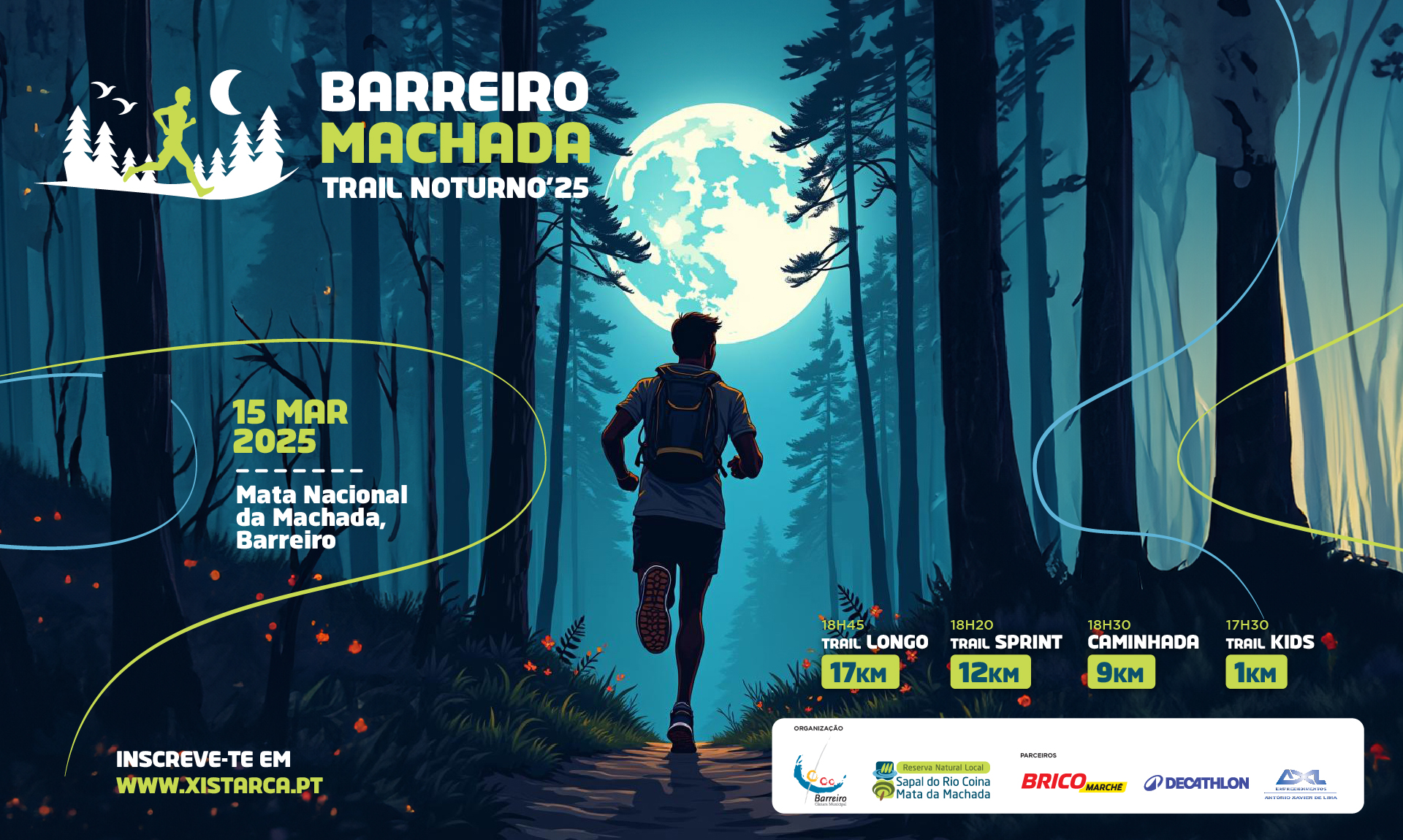 Imagem da iniciativa Barreiro Machada Trail | Noturno | 15MAR2025 | Mata Nacional da Machada