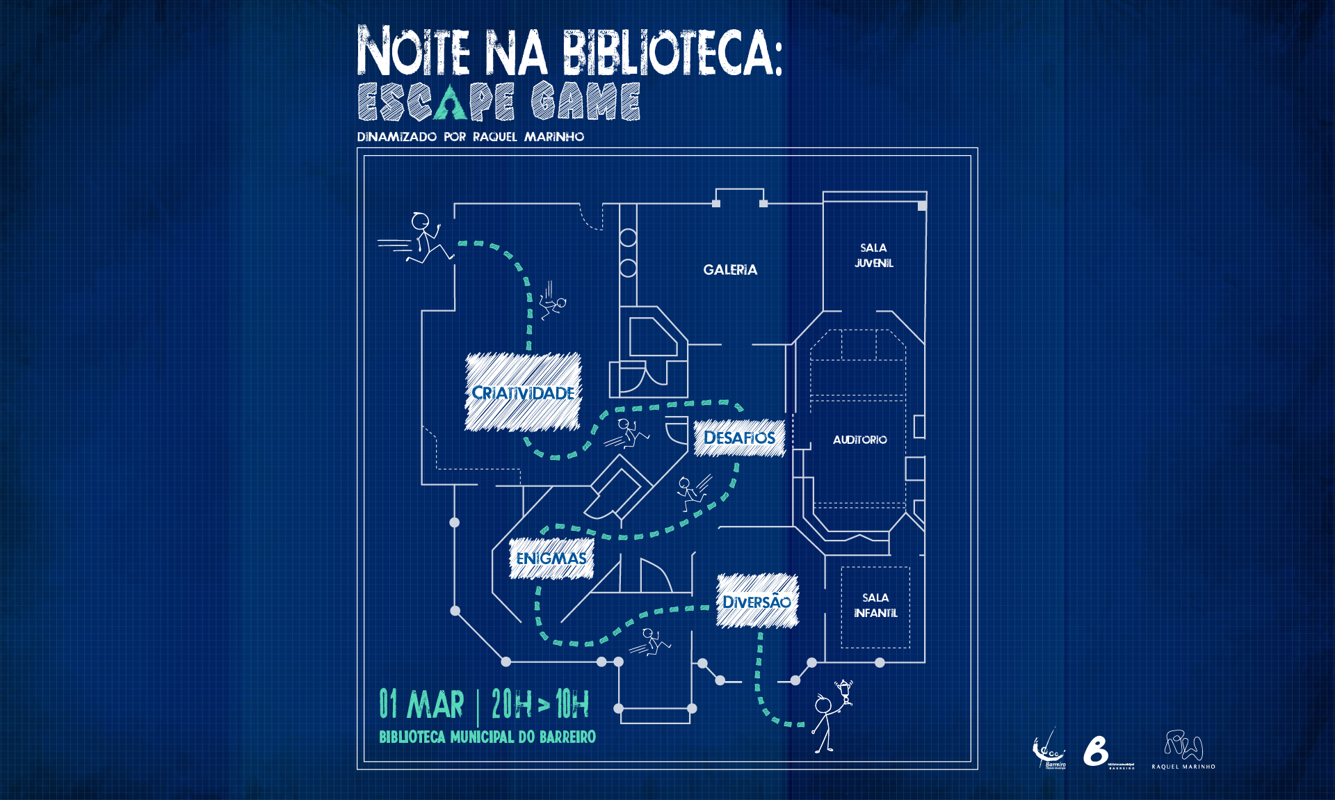 Cartaz de Noite na Biblioteca: Escape Game | 01 março | 20h00