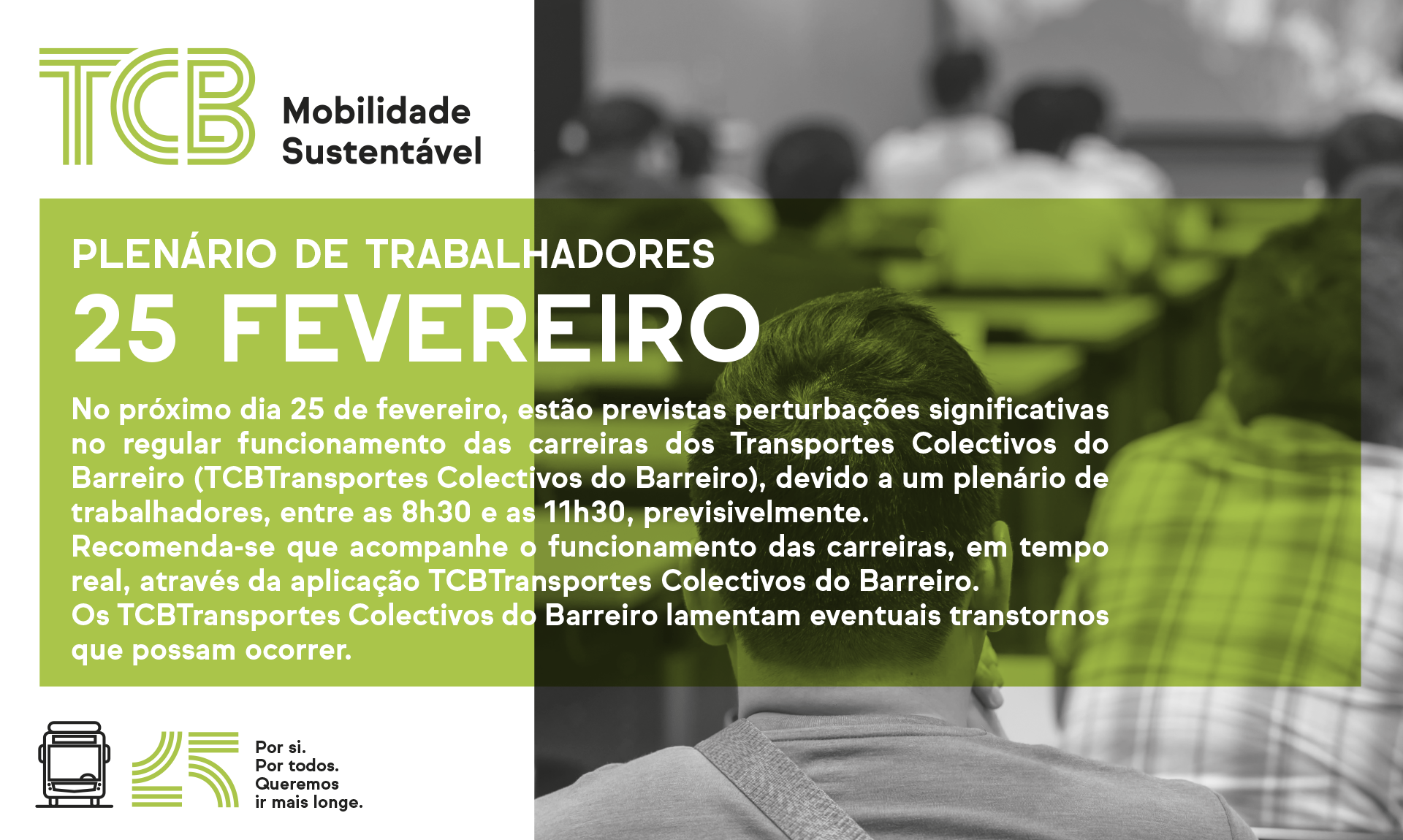 TCB | Plenário de trabalhadores a 25 de fevereiro