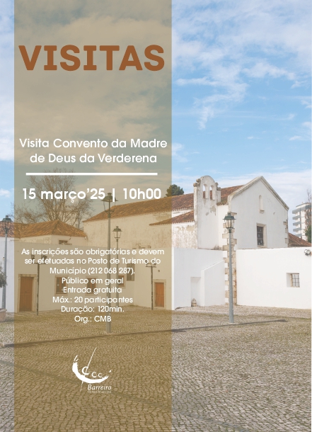 Cartaz da Visita ao Convento da Madre de Deus da Verderena | 15 de março 2025