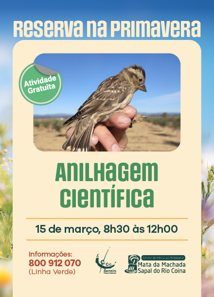 Cartaz de Anilhagem Científica, da iniciativa 