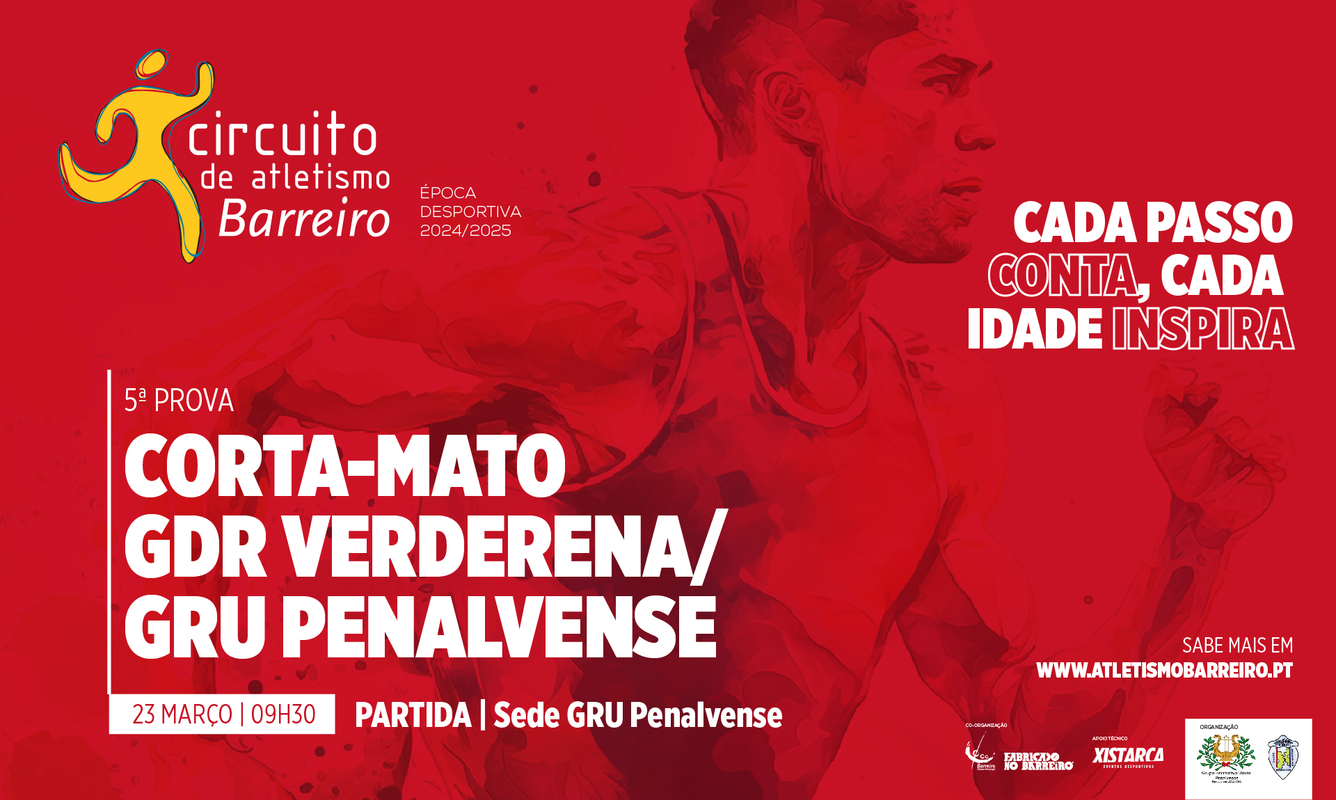 Cartaz do 3º Corta-Mato GDR Verderena/GRU Penalvense | 23 março | Sede GRU Penalvense