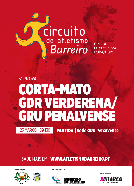 Cartaz do 3º Corta-Mato GDR Verderena/GRU Penalvense | 23 março | Sede GRU Penalvense