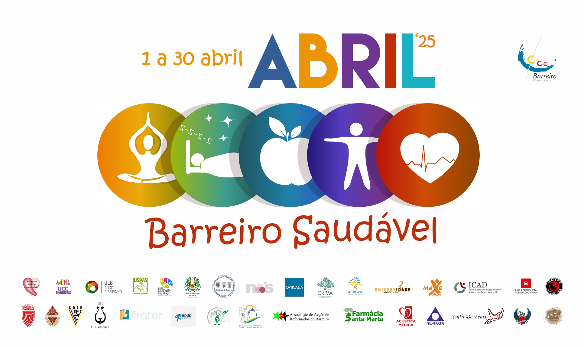Imagem de Abril, Barreiro Saudável 2025 | Estímulo à prática de hábitos de vida saudáveis