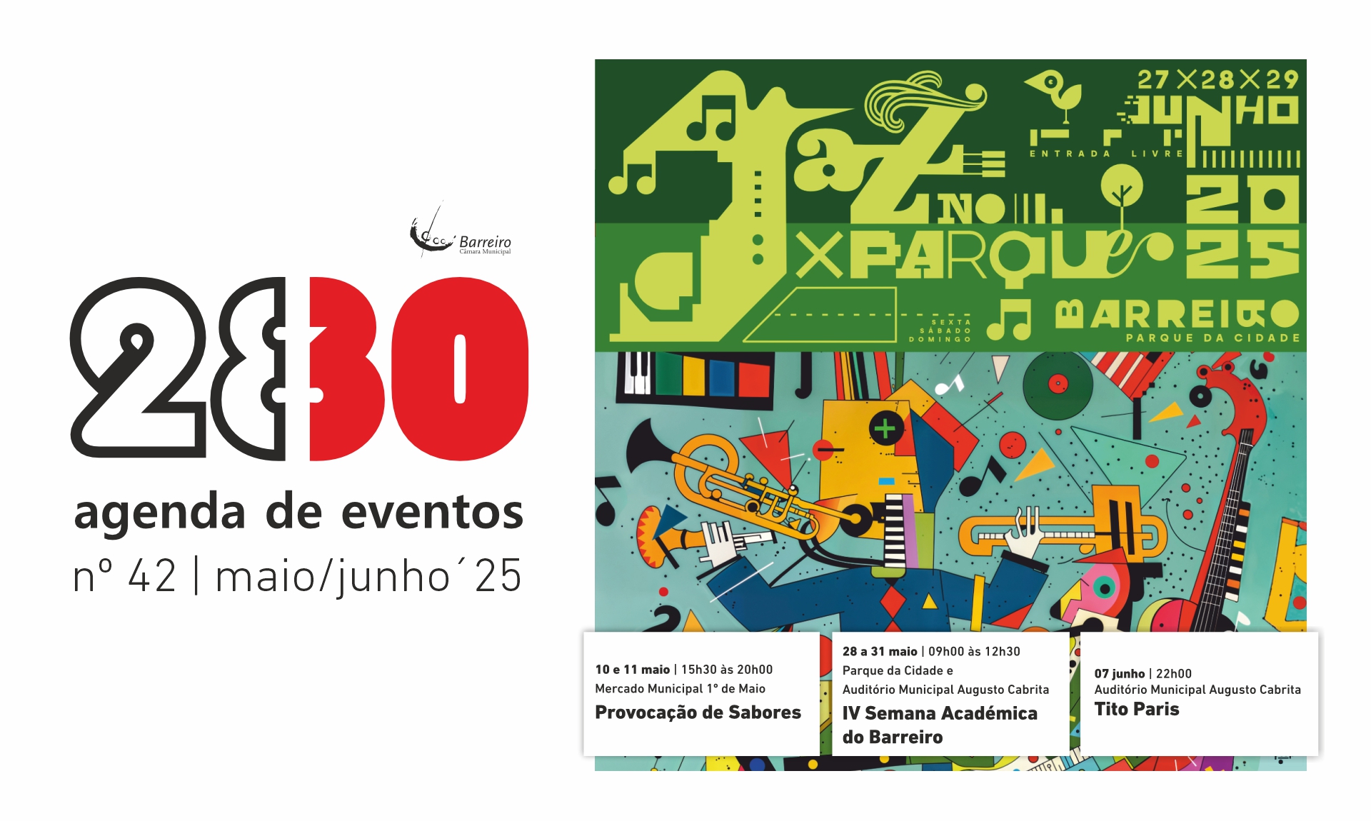 Capa da Agenda de Eventos 2830 de maio/junho de 2025