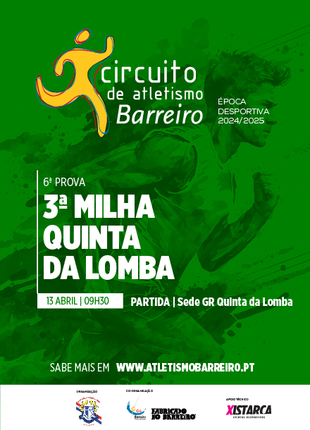3ª Milha Quinta da Lomba | Circuito Atletismo do Barreiro 2024/2025