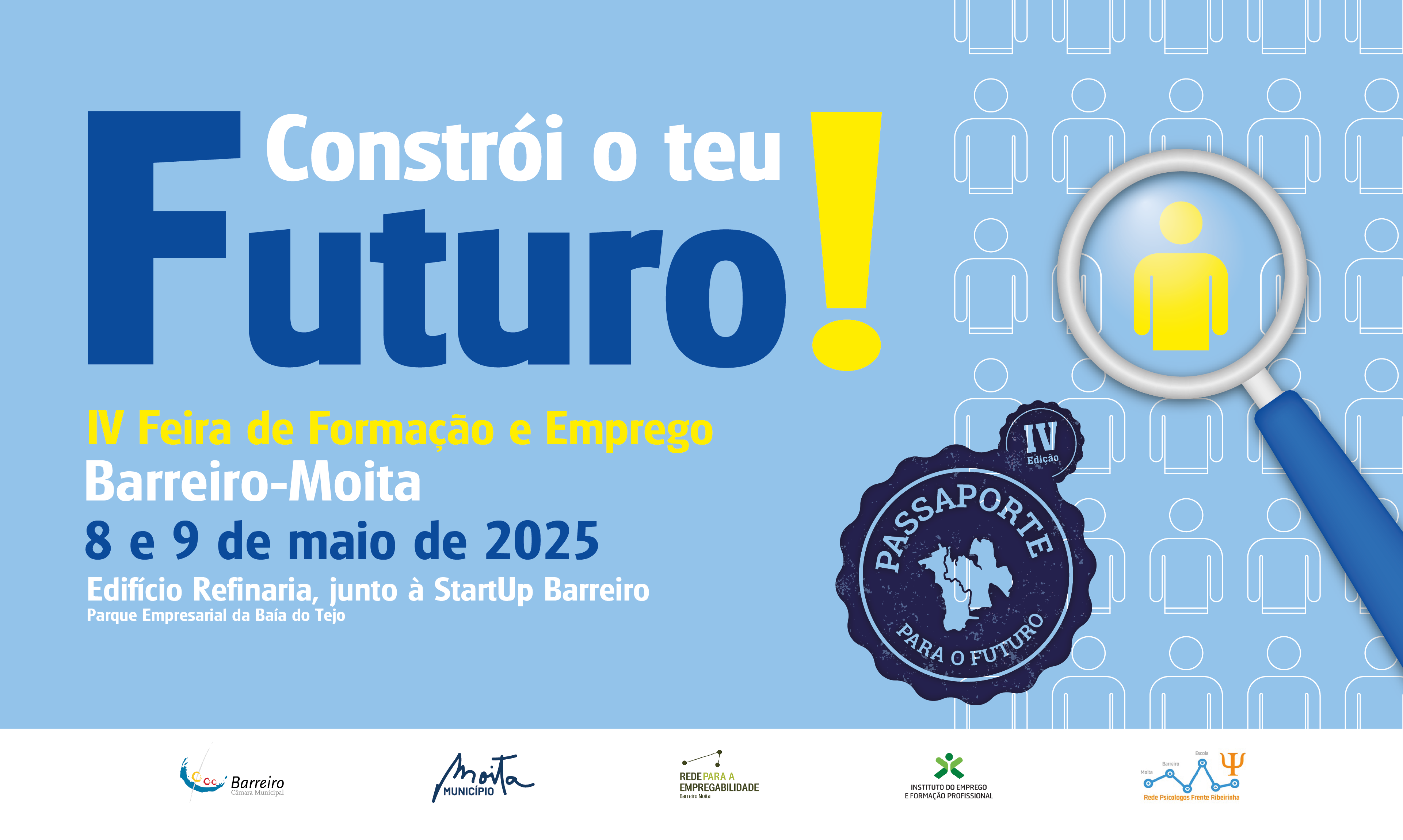 IV Feira de Formação e Emprego Barreiro-Moita | 8 e 9 de maio de 2025, junto à StartUp Barreiro